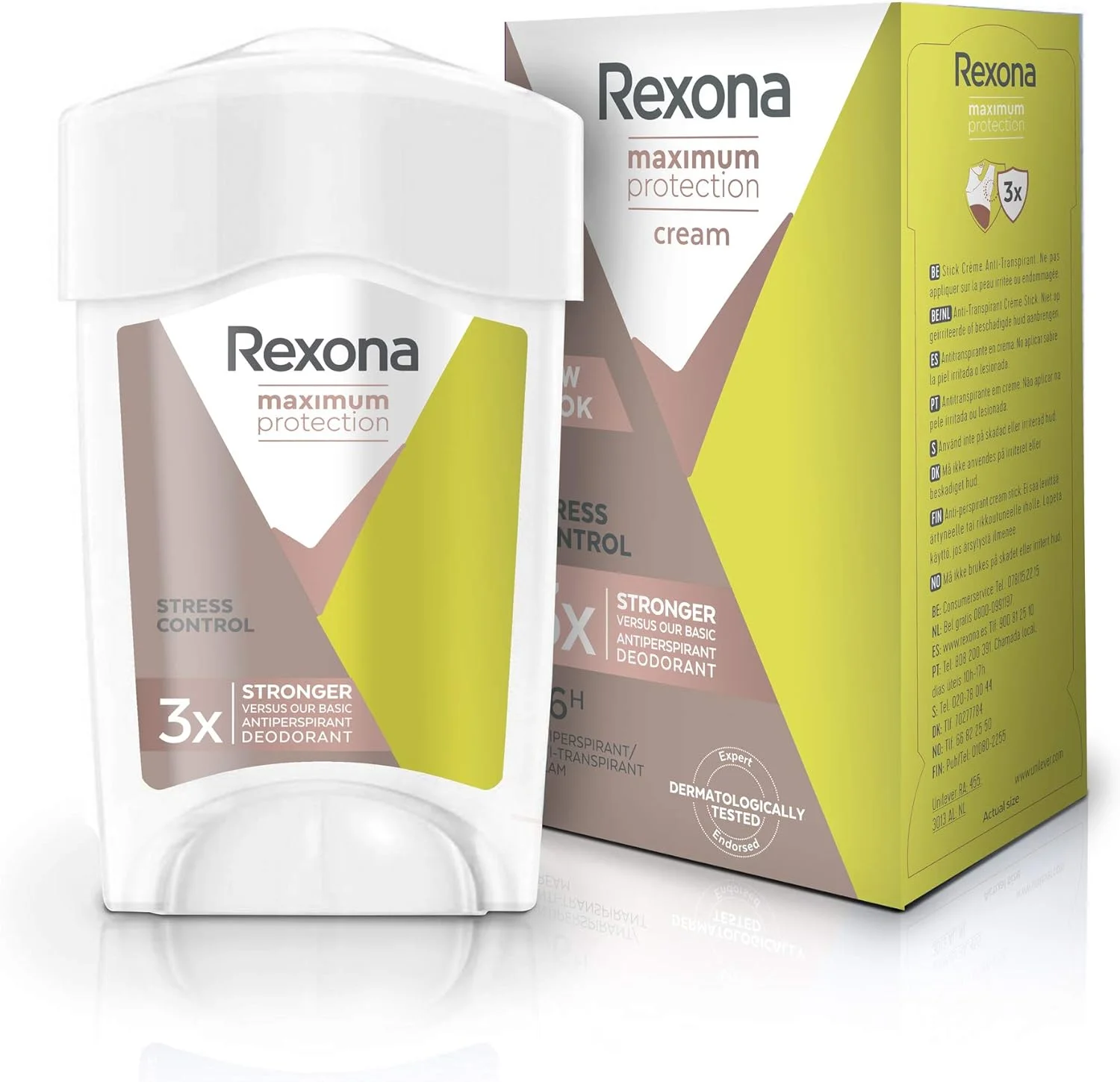 کرم دئودورانت کنترل استرس مَکسیمم پروتکشن 45 میلی لیتر