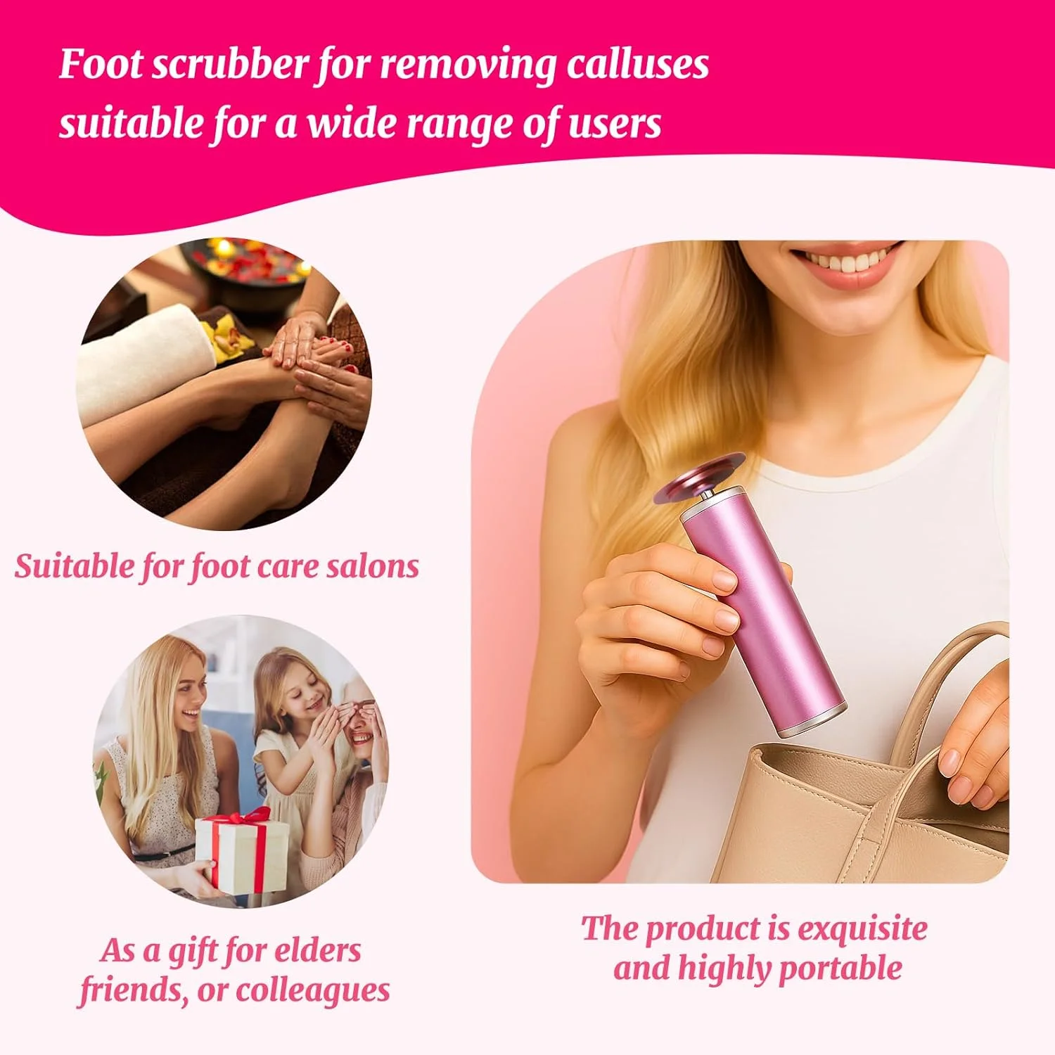 سوهان برقی پدیکور پا AiDwell به همراه 80 عدد دیسک سمباده، آلومینیومی حرفه ای 800 دور در دقیقه، ابزار پدیکور از بین برنده پینه و پوست مرده پا، دارای کنترل سرعت متغیر