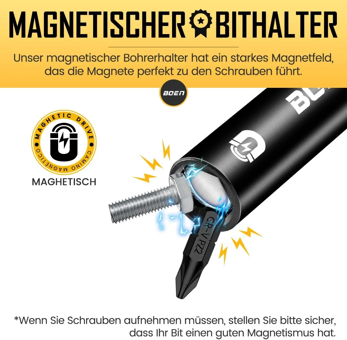 آداپتور آچار ضربه ای و نگهدارنده مگنتیک سری پیچ گوشتی | بسته 4 عددی تبدیل 1/4 اینچ شش گوش به درایو 1/4 اینچ، 3/8 اینچ و 1/2 اینچ