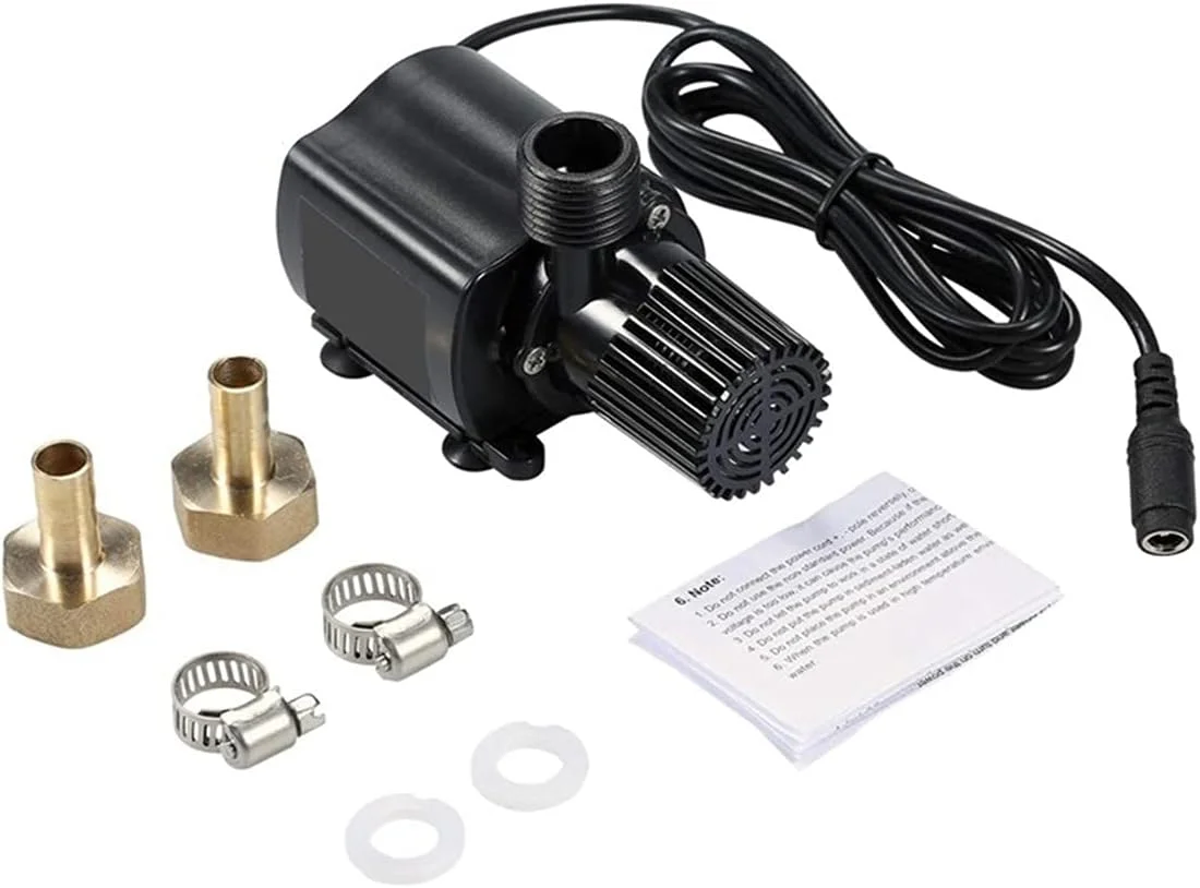 پمپ تخلیه اتوماتیک آب بیلج قایق FNXSEO، 5 متری، 800 لیتر در ساعت، پمپ آب مینیاتوری DC بدون جاروبک، موتور تنظیم کننده پمپ گردش آب فواره قابل حمل