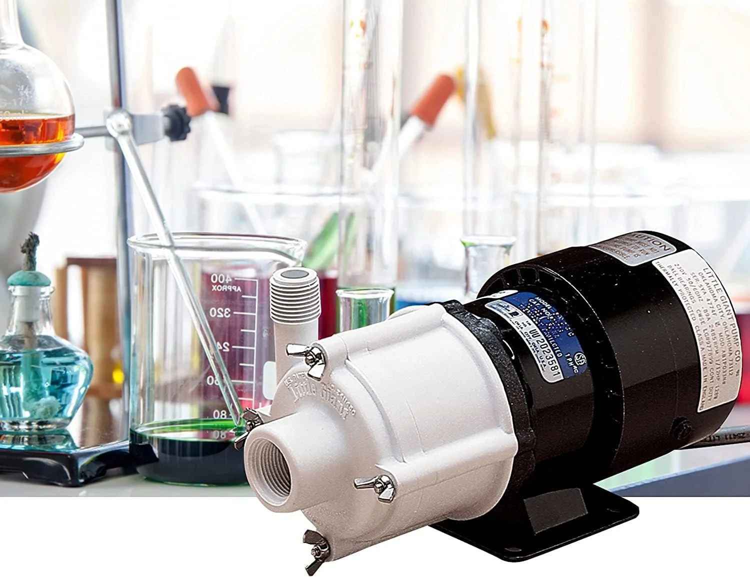 پمپ شیمیایی مغناطیسی Little Giant 581503، 1/12 اسب بخار، 750 GPH، سیم 6 فوتی، 115 ولت