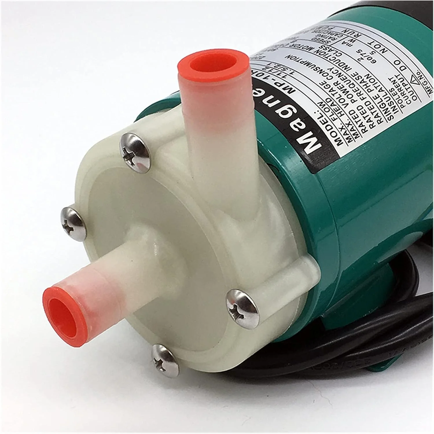 پمپ آب PaRfco مدل MP-10RN با ظرفیت 5 تا 11 لیتر در دقیقه (60 هرتز: 8 تا 12 لیتر در دقیقه) پمپ سیرکولاسیون با درایو مغناطیسی مقاوم در برابر خوردگی اسید و باز (ولتاژ: 240) (سایز: 100)