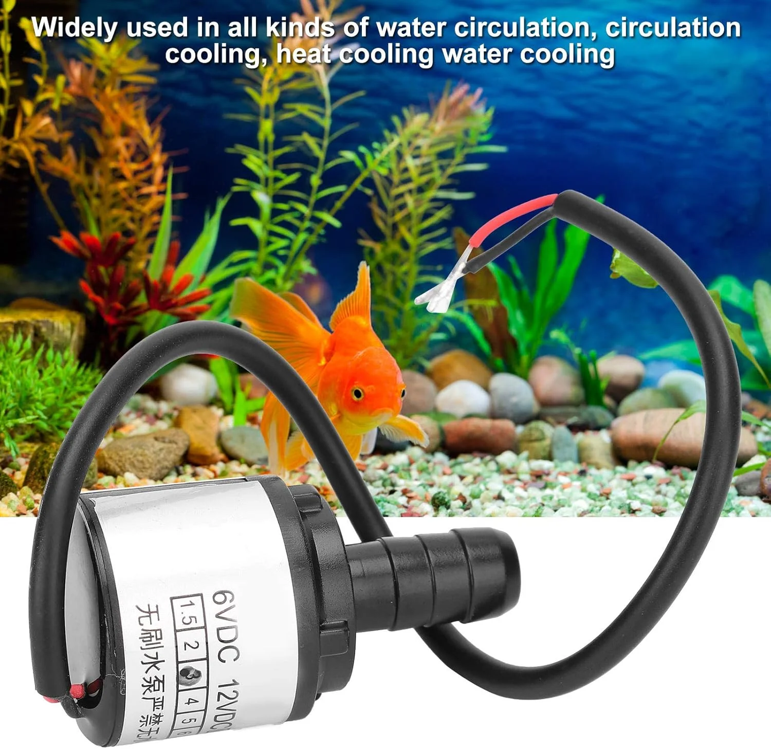 پمپ مارهاینچس LGBL26-05 موتور براشلس فوق العاده بی صدا DC12V 1.2m 90L/H درایو مغناطیسی سانتریفیوژ شناور استخر