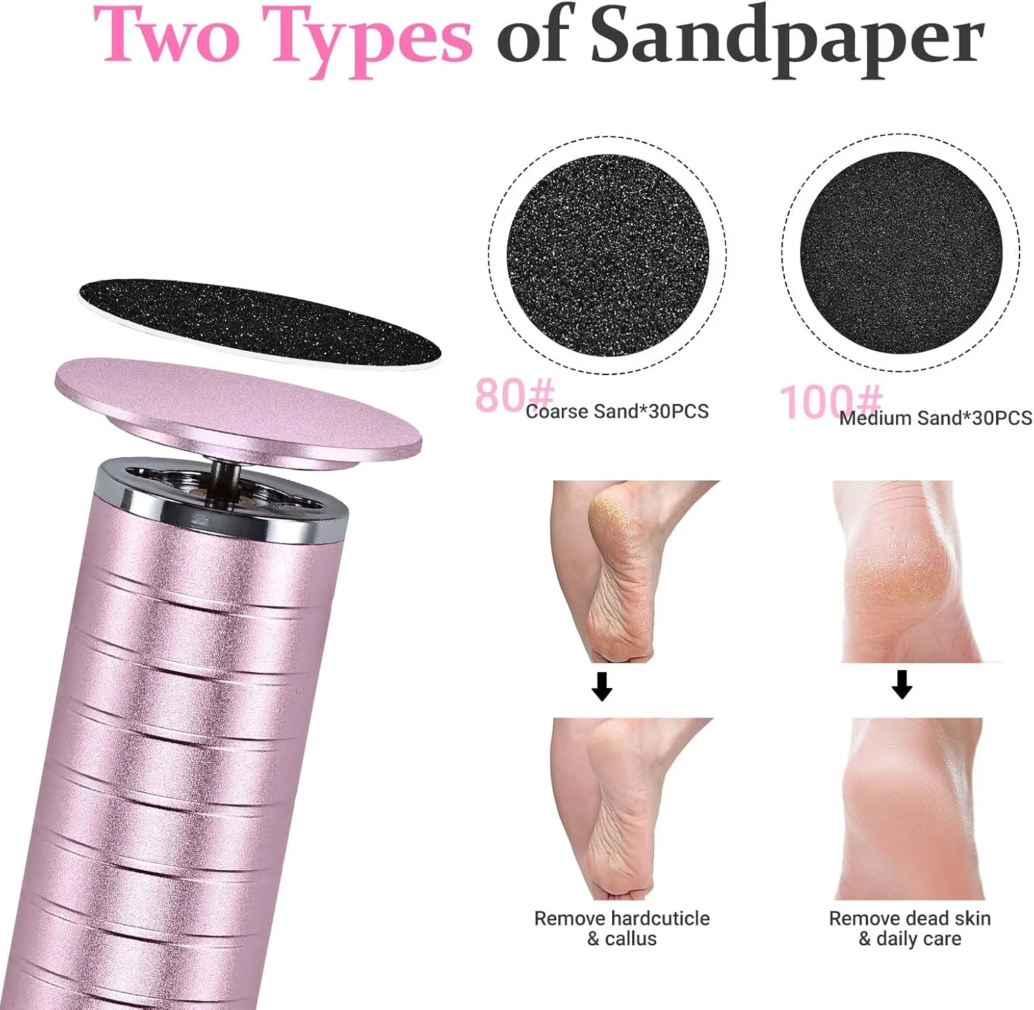 120 عدد سمباده قابل تعویض برای دستگاه الکتریکی از بین برنده پینه پا 120 عدد سمباده قابل تعویض برای دستگاه الکتریکی از بین برنده پینه پا