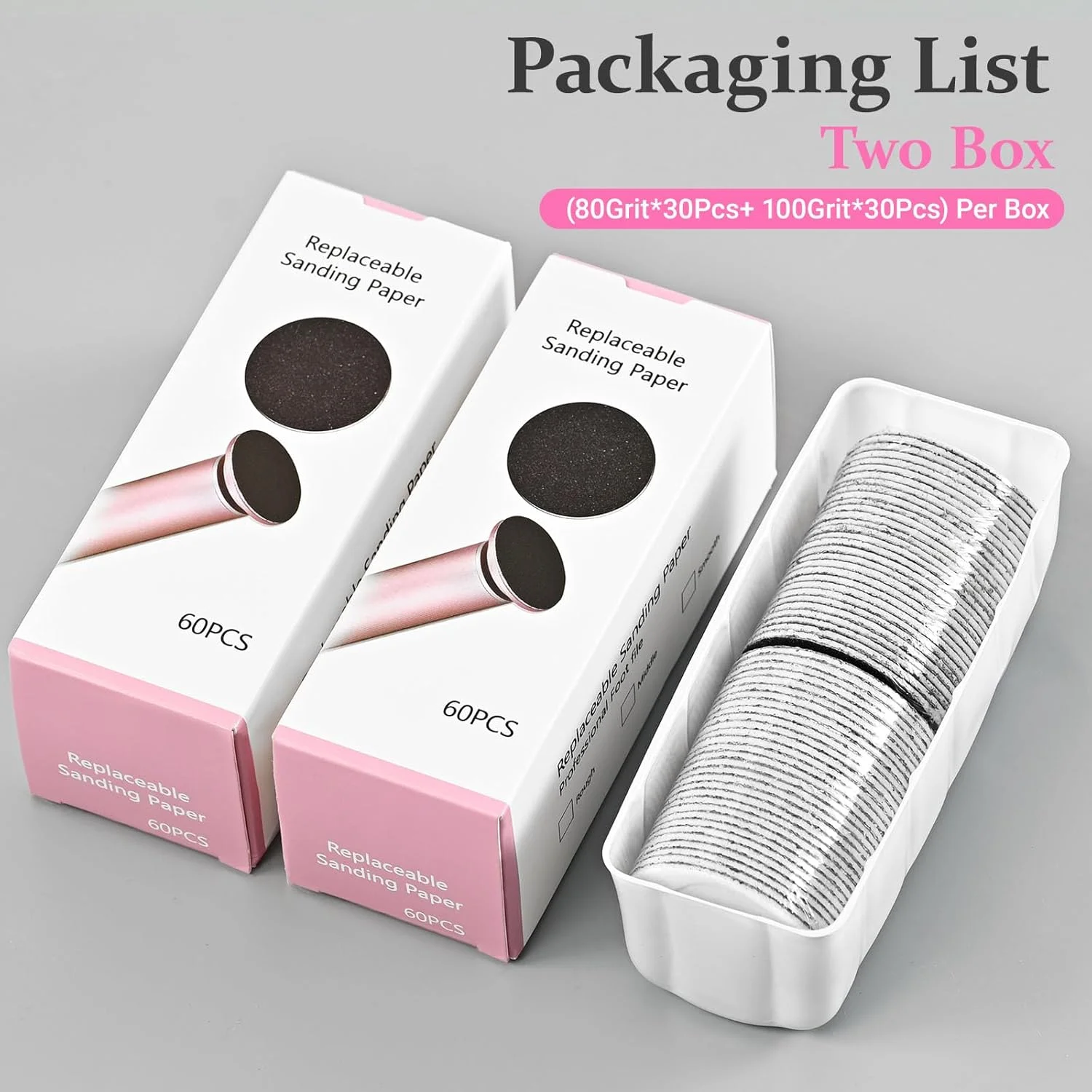 120 عدد سمباده قابل تعویض برای دستگاه الکتریکی از بین برنده پینه پا 120 عدد سمباده قابل تعویض برای دستگاه الکتریکی از بین برنده پینه پا