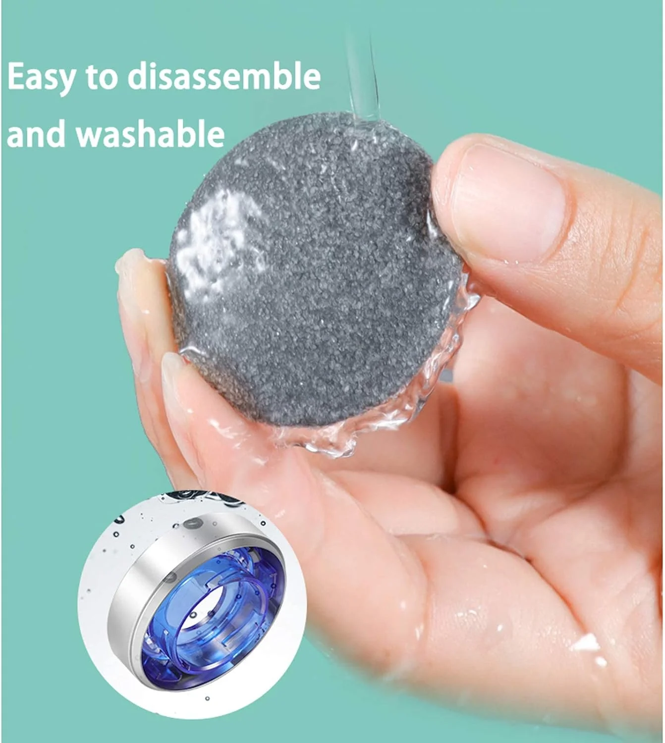 سوهان برقی پا AGAATI، از بین برنده پوست سخت، سنگ پا برقی با مکش خلاء، ابزار حرفه ای از بین برنده پینه پا، قابل شارژ با USB، 2 عدد (2 عدد) (1 عدد) (1 عدد)