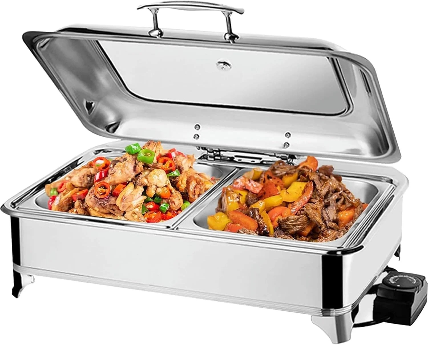 Food Warmer for Party Buffet, 9LElectric Chafing Dish, Buffet rs and Warmers with Temperature Control for Catering, Parties, Home Dinners Food Warmer for Party Buffet, 9LElectric Chafing Dish, Buffet rs and Warmers with Temperature Control for Catering, Parties, Home Dinners