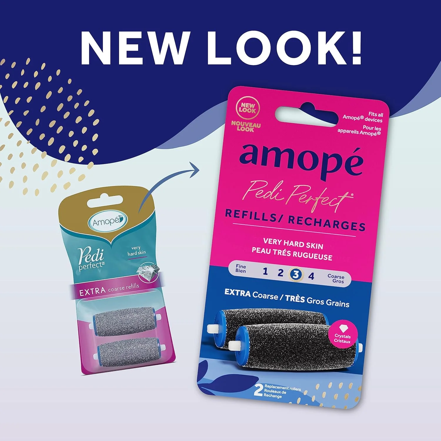 یدک سنگ پای برقی آموپه مدل Pedi Perfect با کریستال الماسه، درجه زبری خیلی زیاد، 2 عددی یدک سنگ پای برقی آموپه مدل Pedi Perfect با کریستال الماسه، درجه زبری خیلی زیاد، 2 عددی