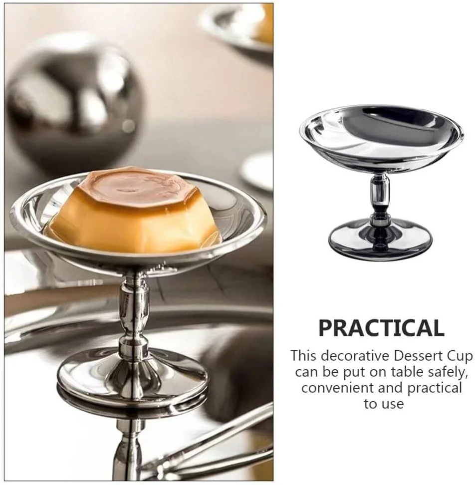 Angoily 2 عدد کاسه دسر کوچک، فنجان بستنی استیل ضد زنگ، کاسه دسر، پارفه، ساندی، ترافل، فنجان دسر پایه دار برای آجیل، پودینگ میوه، میان وعده، غلات، لوازم مهمانی Angoily 2 عدد کاسه دسر کوچک، فنجان بستنی استیل ضد زنگ، کاسه دسر، پارفه، ساندی، ترافل، فنجان دسر پایه دار برای آجیل، پودینگ میوه، میان وعده، غلات، لوازم مهمانی