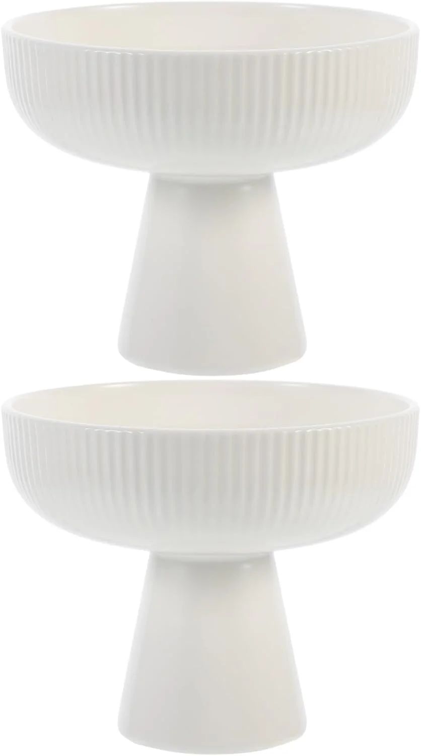 آموس فان کاسه پایه دار سرامیکی، 2 عدد کاسه دسر پایه دار، جا میوه ای، استند نمایش دسر، سینی کاسه آب نبات، کاسه بستنی، کاسه سالاد برای دکور میز سفید آموس فان کاسه پایه دار سرامیکی، 2 عدد کاسه دسر پایه دار، جا میوه ای، استند نمایش دسر، سینی کاسه آب نبات، کاسه بستنی، کاسه سالاد برای دکور میز سفید