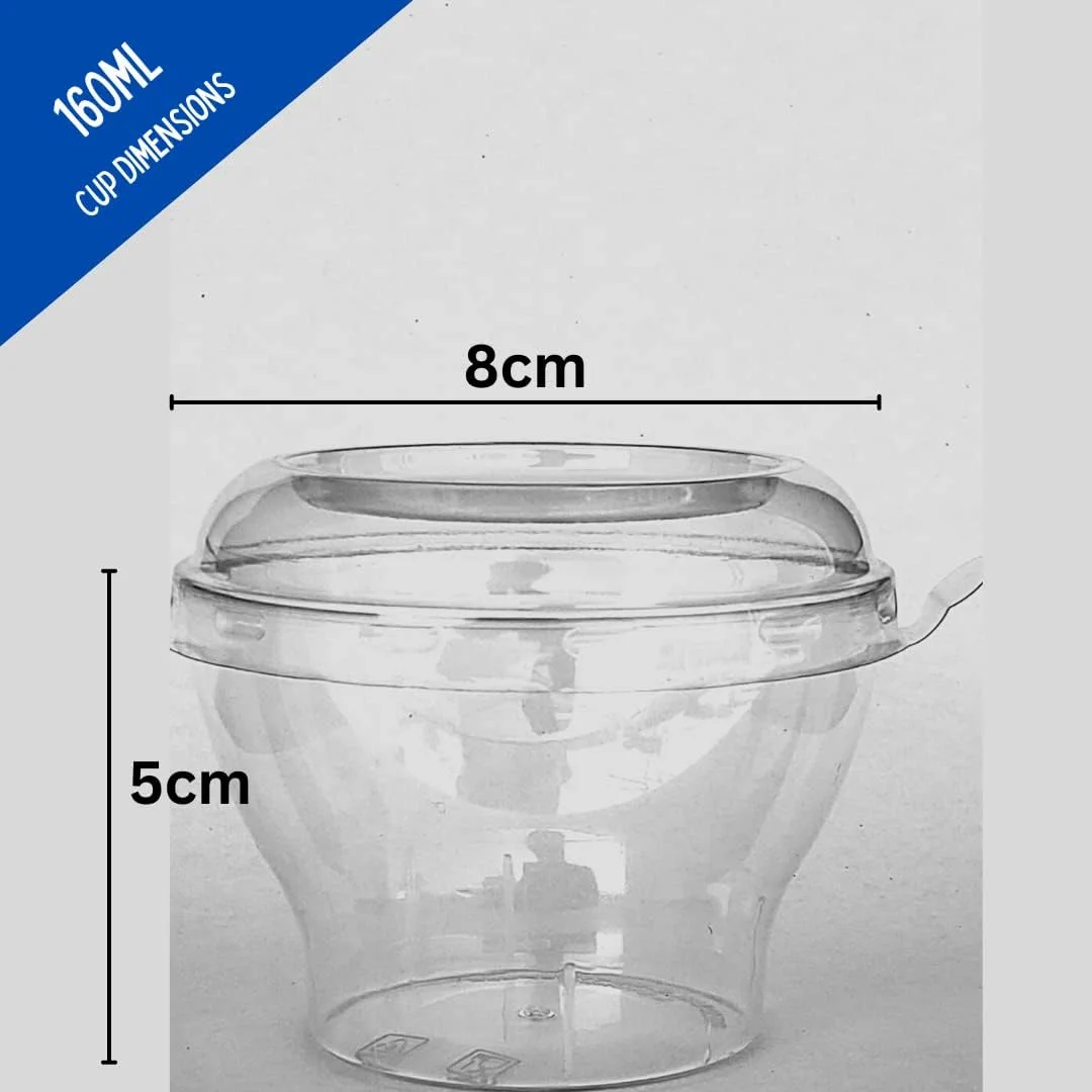 ظروف دسر آکریلیک آلفا بیسیکس 160 میلی لیتری (بسته 10 عددی) با درب، کاسه های کوچک موس مهمانی، شفاف ظروف دسر آکریلیک آلفا بیسیکس 160 میلی لیتری (بسته 10 عددی) با درب، کاسه های کوچک موس مهمانی، شفاف