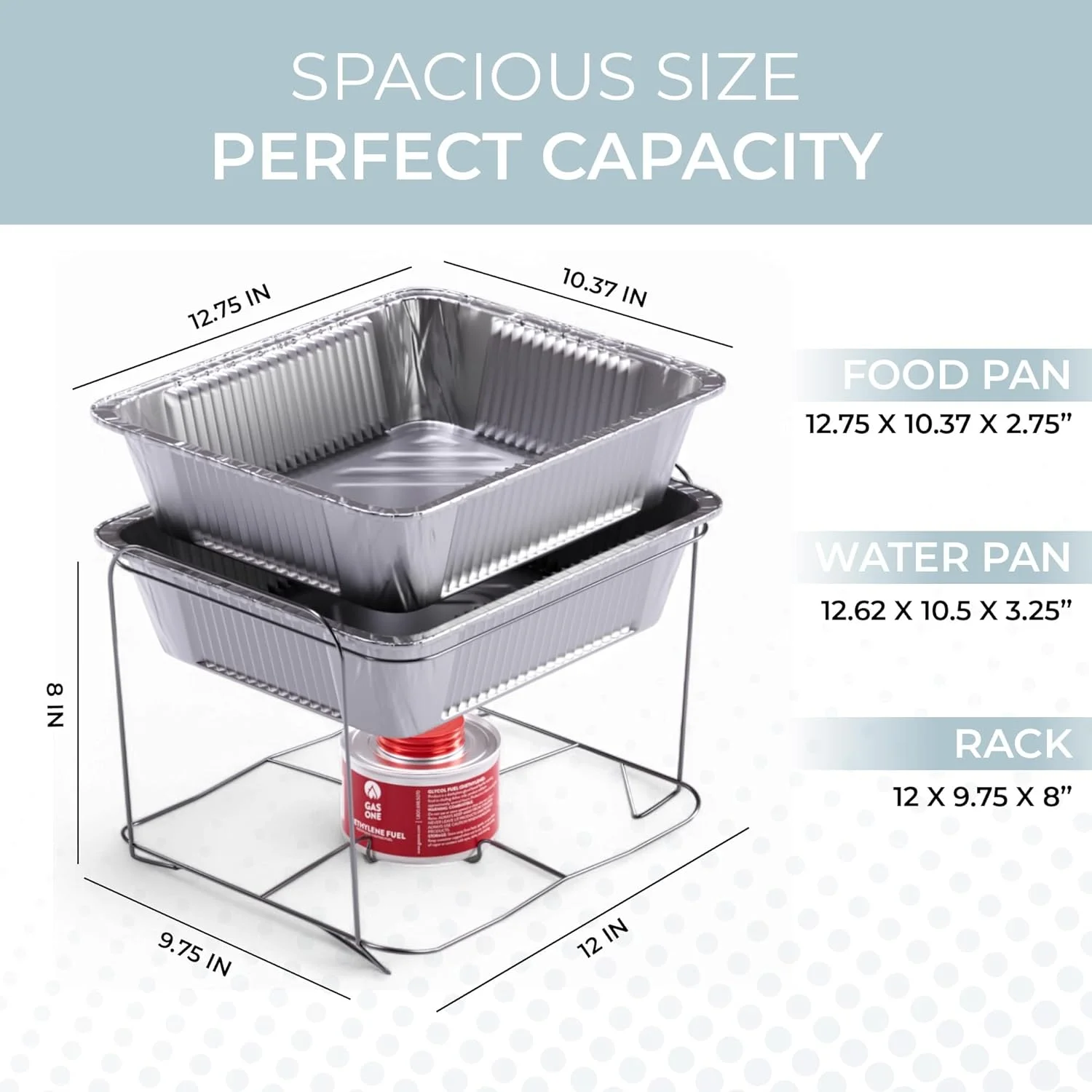 آلفا لیوینگ بسته 6 عددی - ست بوفه گرمکن غذا یکبار مصرف، گرمکن غذا برای مهمانی ها، ست کامل قوطی سوخت 6 ساعته، تابه های نیم سایز، سینی گرم کننده (بسته 6 عددی) آلفا لیوینگ بسته 6 عددی - ست بوفه گرمکن غذا یکبار مصرف، گرمکن غذا برای مهمانی ها، ست کامل قوطی سوخت 6 ساعته، تابه های نیم سایز، سینی گرم کننده (بسته 6 عددی)
