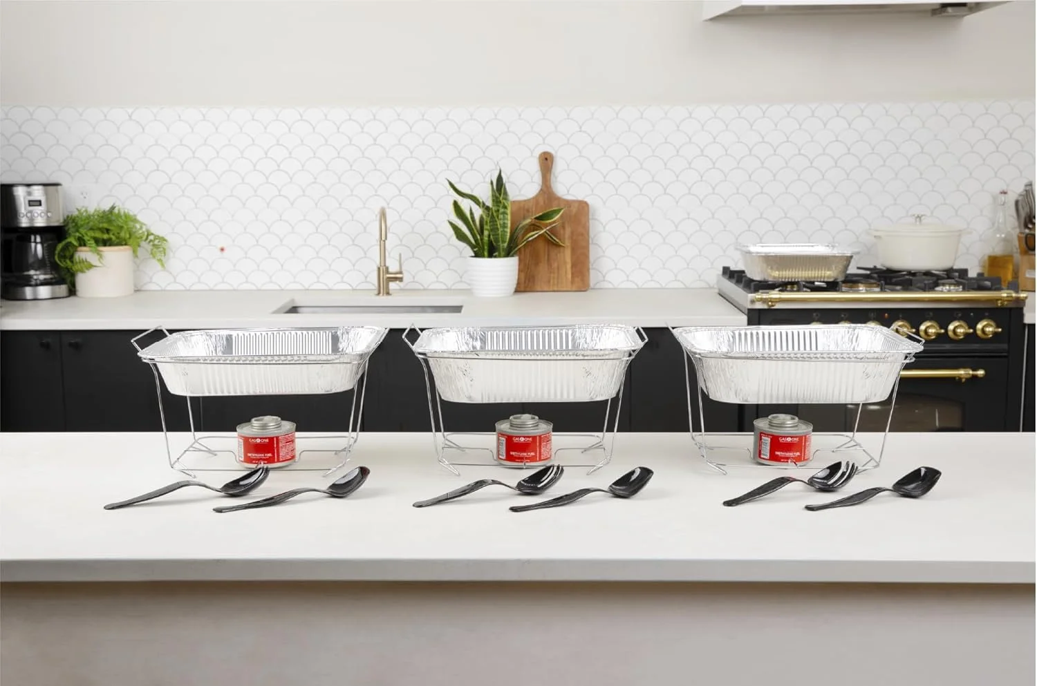 آلفا لیوینگ بسته 6 عددی - ست بوفه گرمکن غذا یکبار مصرف، گرمکن غذا برای مهمانی ها، ست کامل قوطی سوخت 6 ساعته، تابه های نیم سایز، سینی گرم کننده (بسته 6 عددی) آلفا لیوینگ بسته 6 عددی - ست بوفه گرمکن غذا یکبار مصرف، گرمکن غذا برای مهمانی ها، ست کامل قوطی سوخت 6 ساعته، تابه های نیم سایز، سینی گرم کننده (بسته 6 عددی)