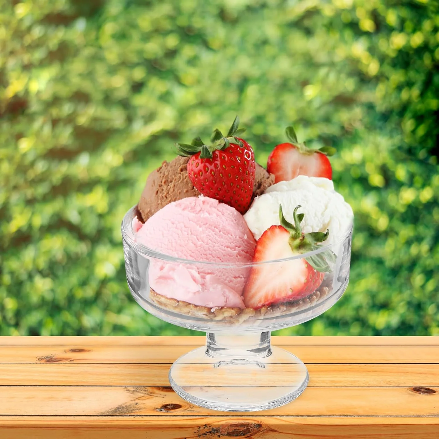 جام دسر شیشه ای آموس فان، کاسه بستنی، کاسه سرو دسر برای روزهای تابستانی، لوازم مهمانی استوایی جام دسر شیشه ای آموس فان، کاسه بستنی، کاسه سرو دسر برای روزهای تابستانی، لوازم مهمانی استوایی