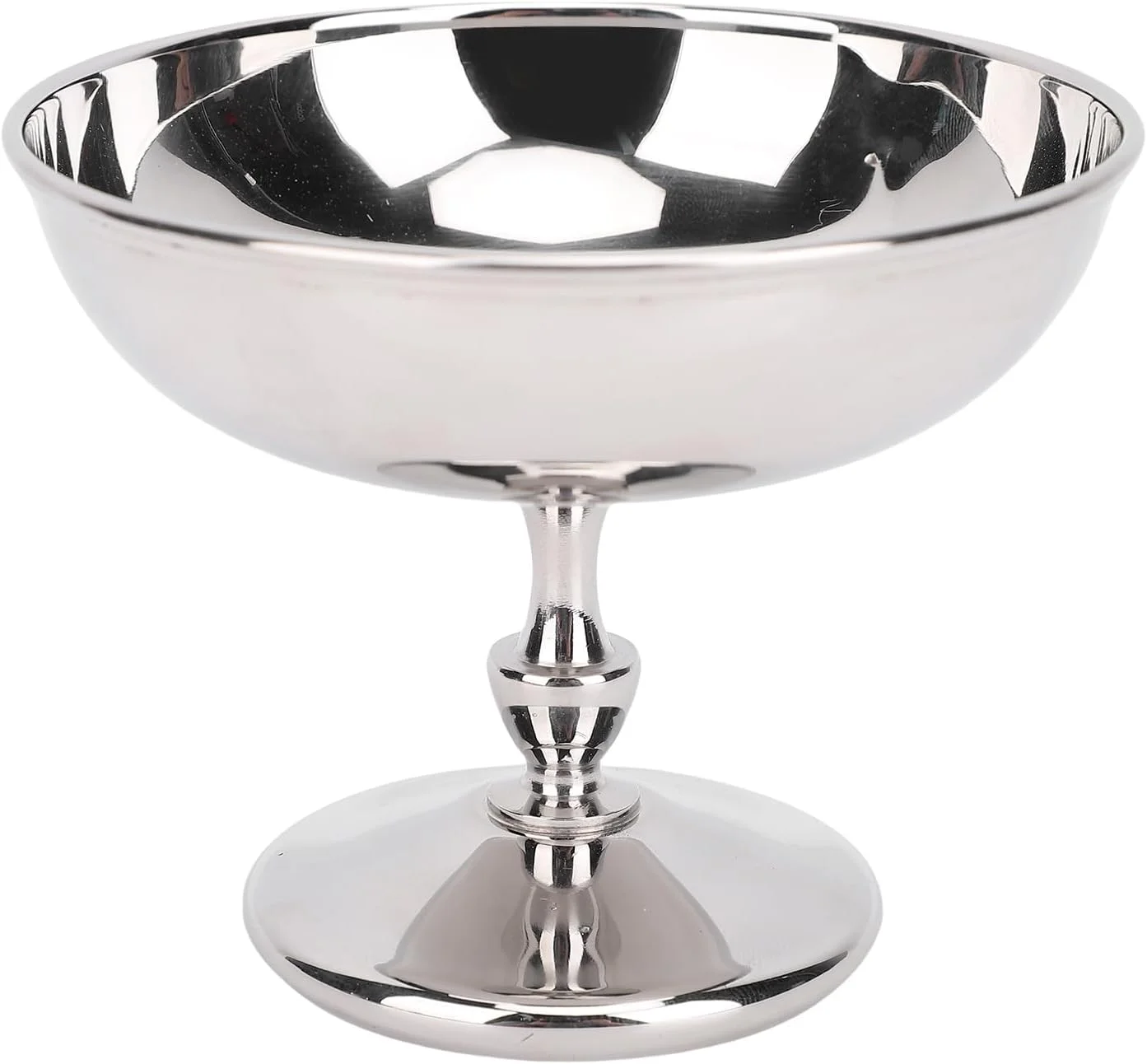 جام بستنی Banapoy، کاسه بستنی استیل ضد زنگ پایه دار، کاسه دسر، ظرف پودینگ میوه، ماست یخ زده، سالاد، جشن تولد