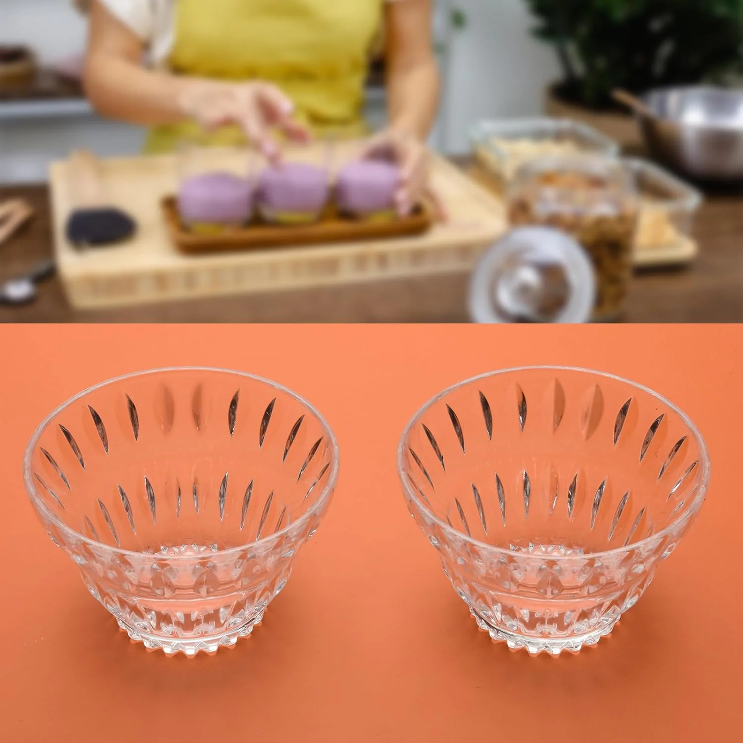 ست کاسه دسر شیشه ای Beautyflier، فنجان بستنی شیشه ای 300 میلی لیتری، کاسه دسر کوچک و زیبا برای دسر، بستنی، میوه، سالاد، تنقلات، کوکتل، چاشنی (شفاف 2، 2 عدد) ست کاسه دسر شیشه ای Beautyflier، فنجان بستنی شیشه ای 300 میلی لیتری، کاسه دسر کوچک و زیبا برای دسر، بستنی، میوه، سالاد، تنقلات، کوکتل، چاشنی (شفاف 2، 2 عدد)