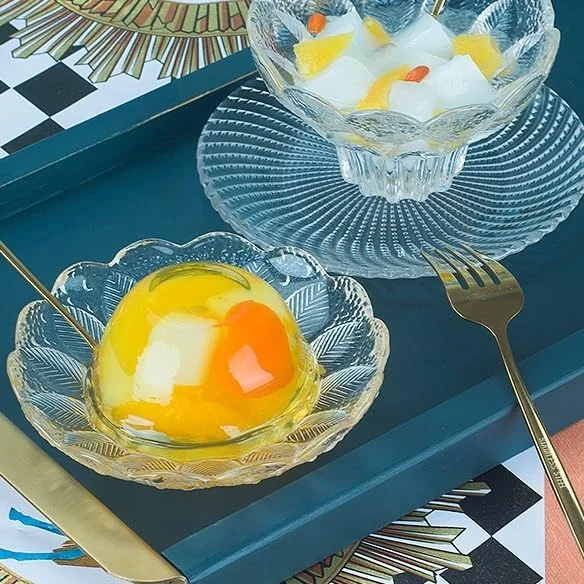 بافنسیجی A، ست 2 عدد کاسه دسر، کاسه دسر شیشه ای، کاسه بستنی، کاسه دسر پایه دار شیشه ای طرح برگ برجسته، ظروف پودینگ سالاد میوه پیش غذا بافنسیجی A، ست 2 عدد کاسه دسر، کاسه دسر شیشه ای، کاسه بستنی، کاسه دسر پایه دار شیشه ای طرح برگ برجسته، ظروف پودینگ سالاد میوه پیش غذا