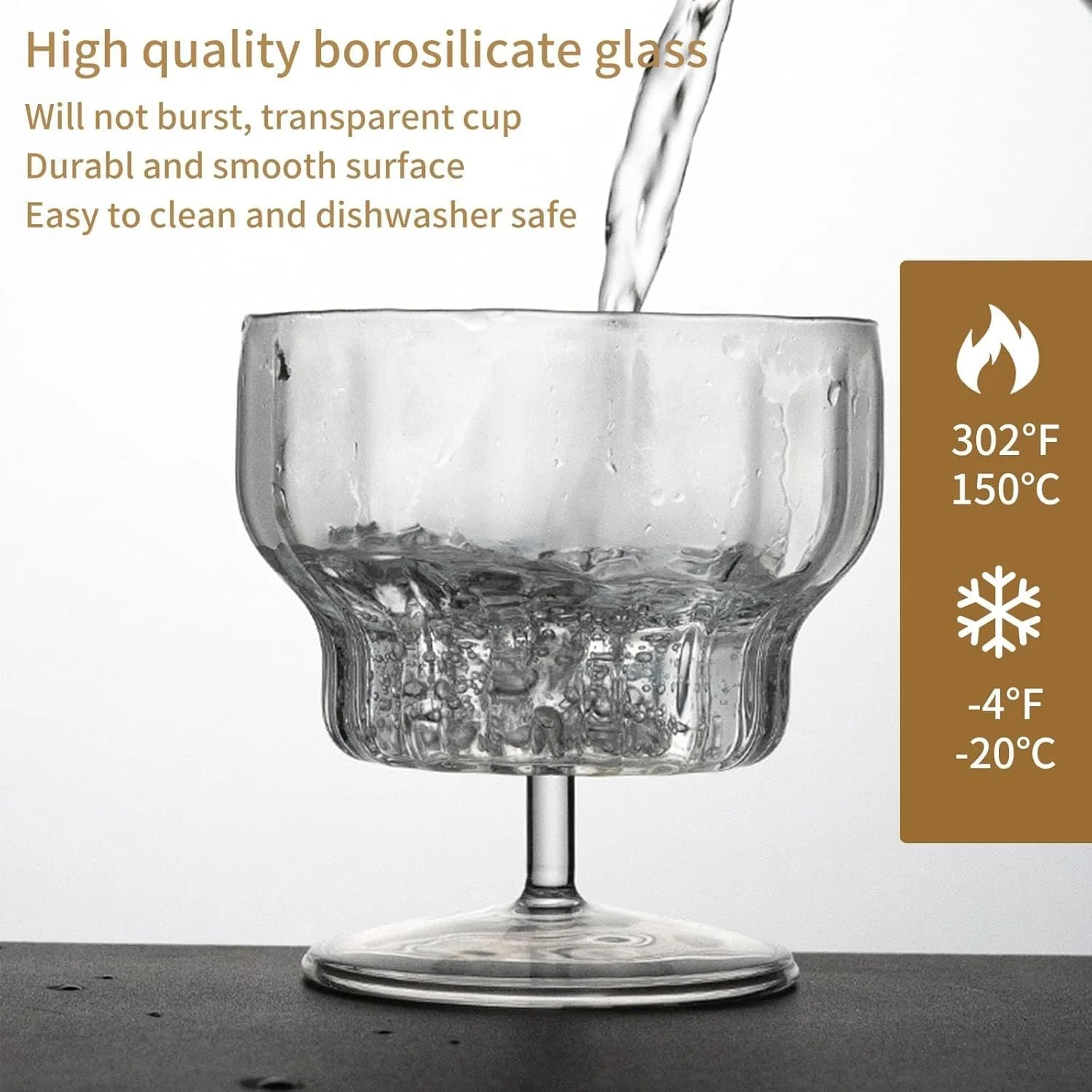 کاسه بستنی نشکن آزونه، 4 عدد، کاسه دسر شیشه ای با پایه، 420 میلی لیتر، فنجان بستنی خوری، فنجان پارفه، کاسه ترایفل، کاسه بستنی خوری شفاف و شیک برای بستنی و دسر کاسه بستنی نشکن آزونه، 4 عدد، کاسه دسر شیشه ای با پایه، 420 میلی لیتر، فنجان بستنی خوری، فنجان پارفه، کاسه ترایفل، کاسه بستنی خوری شفاف و شیک برای بستنی و دسر