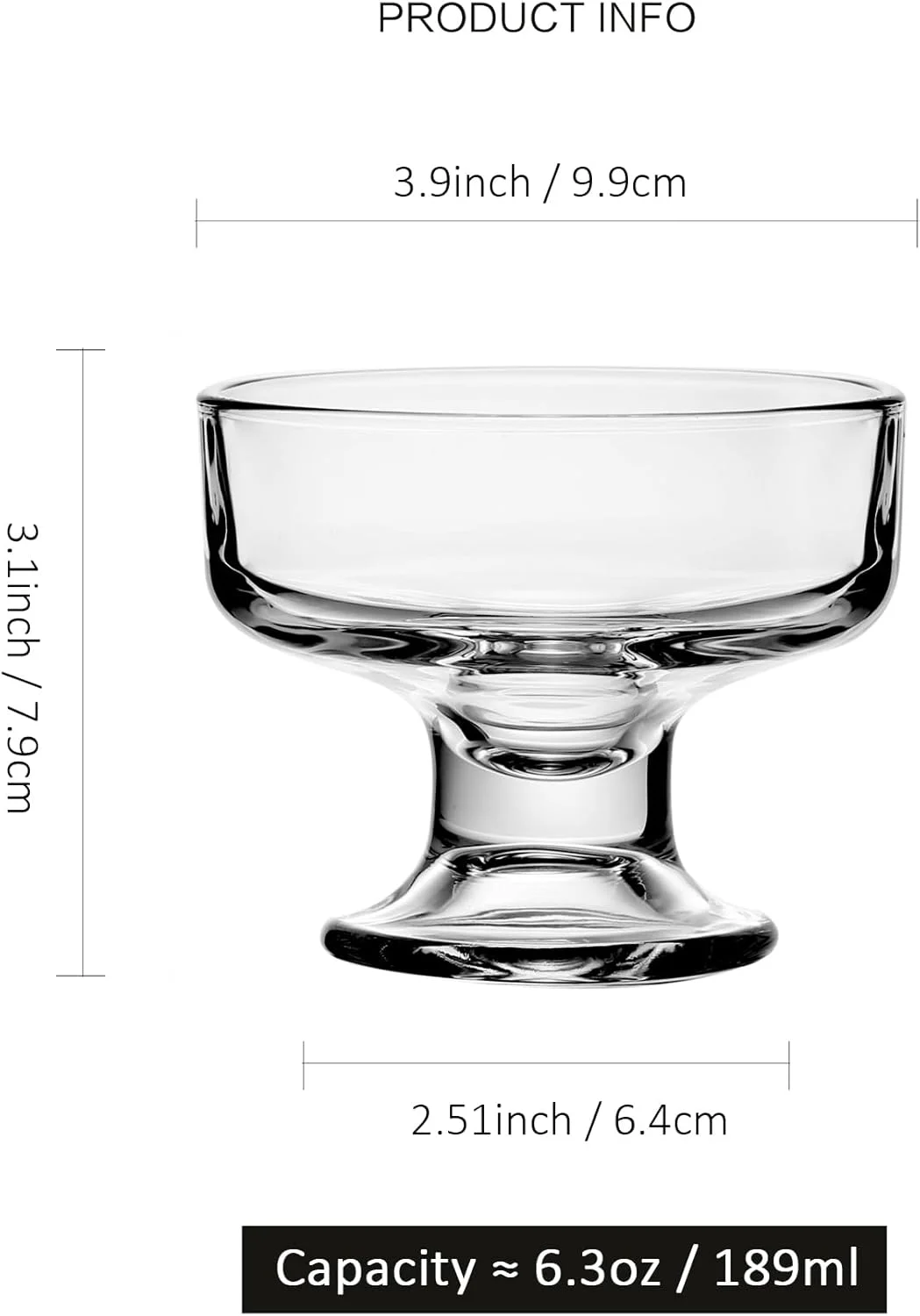 ست 6 عددی کاسه بستنی شیشه ای بینساکائو، فنجان های دسر کوچک پایه دار شفاف برای میوه، پودینگ، ترایفل، پارفه، ساندی، آجیل، نوشیدنی های کوکتل، مهمانی (187 میلی لیتر، کلاسیک) ست 6 عددی کاسه بستنی شیشه ای بینساکائو، فنجان های دسر کوچک پایه دار شفاف برای میوه، پودینگ، ترایفل، پارفه، ساندی، آجیل، نوشیدنی های کوکتل، مهمانی (187 میلی لیتر، کلاسیک)