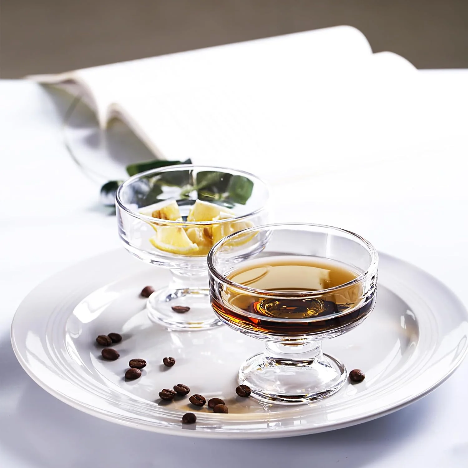 ست 6 عددی کاسه بستنی شیشه ای بینساکائو، فنجان های دسر کوچک پایه دار شفاف برای میوه، پودینگ، ترایفل، پارفه، ساندی، آجیل، نوشیدنی های کوکتل، مهمانی (187 میلی لیتر، کلاسیک) ست 6 عددی کاسه بستنی شیشه ای بینساکائو، فنجان های دسر کوچک پایه دار شفاف برای میوه، پودینگ، ترایفل، پارفه، ساندی، آجیل، نوشیدنی های کوکتل، مهمانی (187 میلی لیتر، کلاسیک)