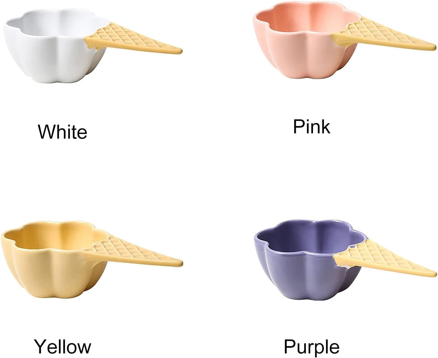 کاسه دسر سرامیکی تک عددی CAPRIZ، قالب یخ 170 میلی لیتری، کاسه کوچک تنقلات با دسته، کاسه سرو بستنی سرامیکی زیبا، فنجان بستنی خوری برای غلات، آجیل، میوه، پودینگ، سالاد، (#2) کاسه دسر سرامیکی تک عددی CAPRIZ، قالب یخ 170 میلی لیتری، کاسه کوچک تنقلات با دسته، کاسه سرو بستنی سرامیکی زیبا، فنجان بستنی خوری برای غلات، آجیل، میوه، پودینگ، سالاد، (#2)