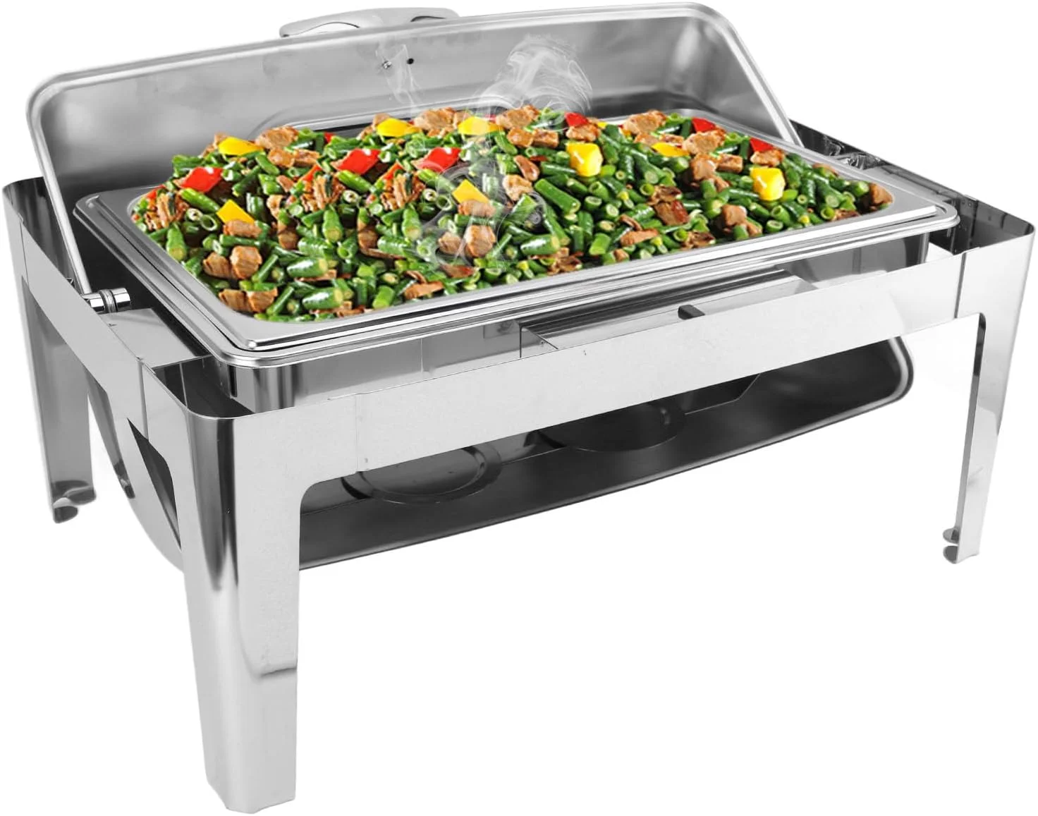 ظرف گرم نگهدارنده غذا بوفه استیل 9 لیتری BusoTh، گرمکن غذا پذیرایی بوفه با درب شیشه ای شفاف، گرمکن الکلی غذا برای هتل ها، رستوران ها، بوفه (استیل ضد زنگ) ظرف گرم نگهدارنده غذا بوفه استیل 9 لیتری BusoTh، گرمکن غذا پذیرایی بوفه با درب شیشه ای شفاف، گرمکن الکلی غذا برای هتل ها، رستوران ها، بوفه (استیل ضد زنگ)