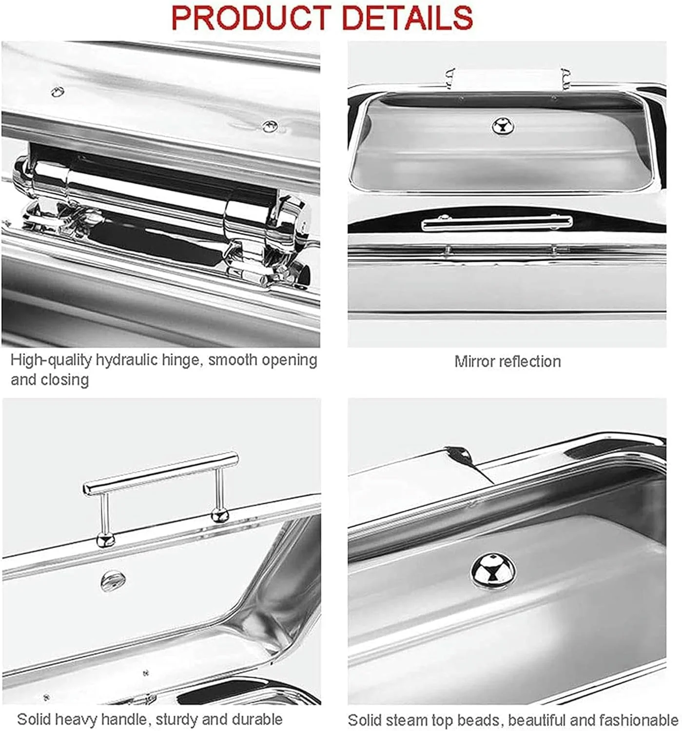 ظروف گرم نگهدارنده غذا، گرم کننده غذا برای مهمانی ها، گرمکن بوفه تجاری 9 لیتری با درب برای بوفه عروسی یا مهمانی - غذا را گرم نگه دارید ظروف گرم نگهدارنده غذا، گرم کننده غذا برای مهمانی ها، گرمکن بوفه تجاری 9 لیتری با درب برای بوفه عروسی یا مهمانی - غذا را گرم نگه دارید