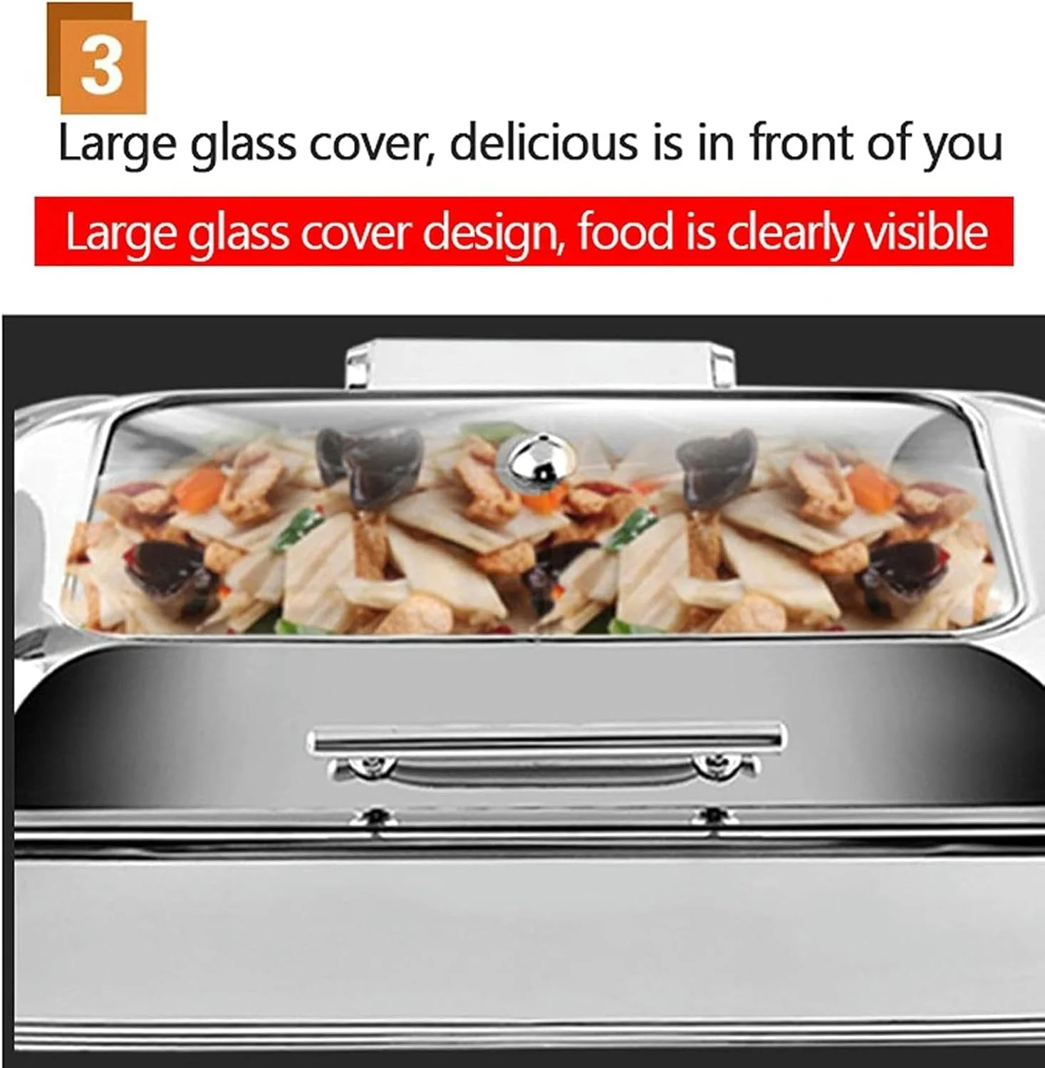 ظروف گرم نگهدارنده غذا، گرم کننده غذا برای مهمانی ها، گرمکن بوفه تجاری 9 لیتری با درب برای بوفه عروسی یا مهمانی - غذا را گرم نگه دارید ظروف گرم نگهدارنده غذا، گرم کننده غذا برای مهمانی ها، گرمکن بوفه تجاری 9 لیتری با درب برای بوفه عروسی یا مهمانی - غذا را گرم نگه دارید