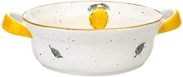 کاسه های آشپزخانه COKYIS، کاسه سرامیکی پخت، کاسه دسر لانه پرنده، فنجان تخم مرغ بخارپز شده، ظروف غذاخوری دو گوش (رنگ: تک رنگ)