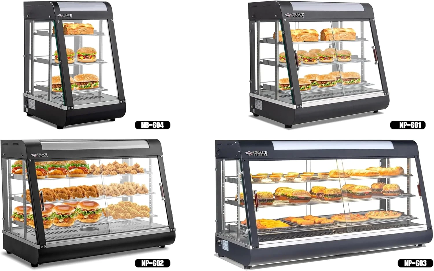 گرمکن غذا تجاری گریس، گرمکن پیتزا، 3 طبقه، گرمکن شیرینی، درب های کشویی شیشه ای سکوریت، ویترین گرمکن پیتزا، نور گرم LED، گرمکن ویترینی غذا (NB-604-380x480x640) گرمکن غذا تجاری گریس، گرمکن پیتزا، 3 طبقه، گرمکن شیرینی، درب های کشویی شیشه ای سکوریت، ویترین گرمکن پیتزا، نور گرم LED، گرمکن ویترینی غذا (NB-604-380x480x640)