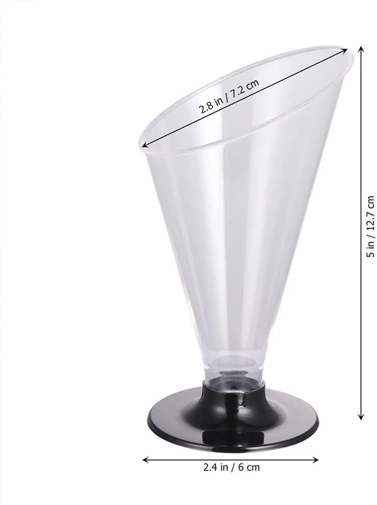 کاسه دسر کریستالی، فنجان دسر پلاستیکی، شیشه های پودینگ، فنجان ماست، کاسه های سرو موس، ظروف شیشه ای برای موس، بستنی، دسر، پیش غذا 160 میلی لیتر 30 عدد