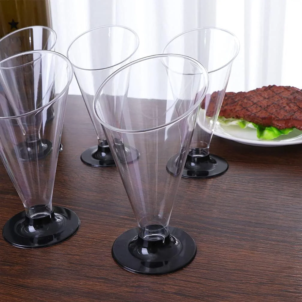 کاسه دسر کریستالی، فنجان دسر پلاستیکی، شیشه های پودینگ، فنجان ماست، کاسه های سرو موس، ظروف شیشه ای برای موس، بستنی، دسر، پیش غذا 160 میلی لیتر 30 عدد