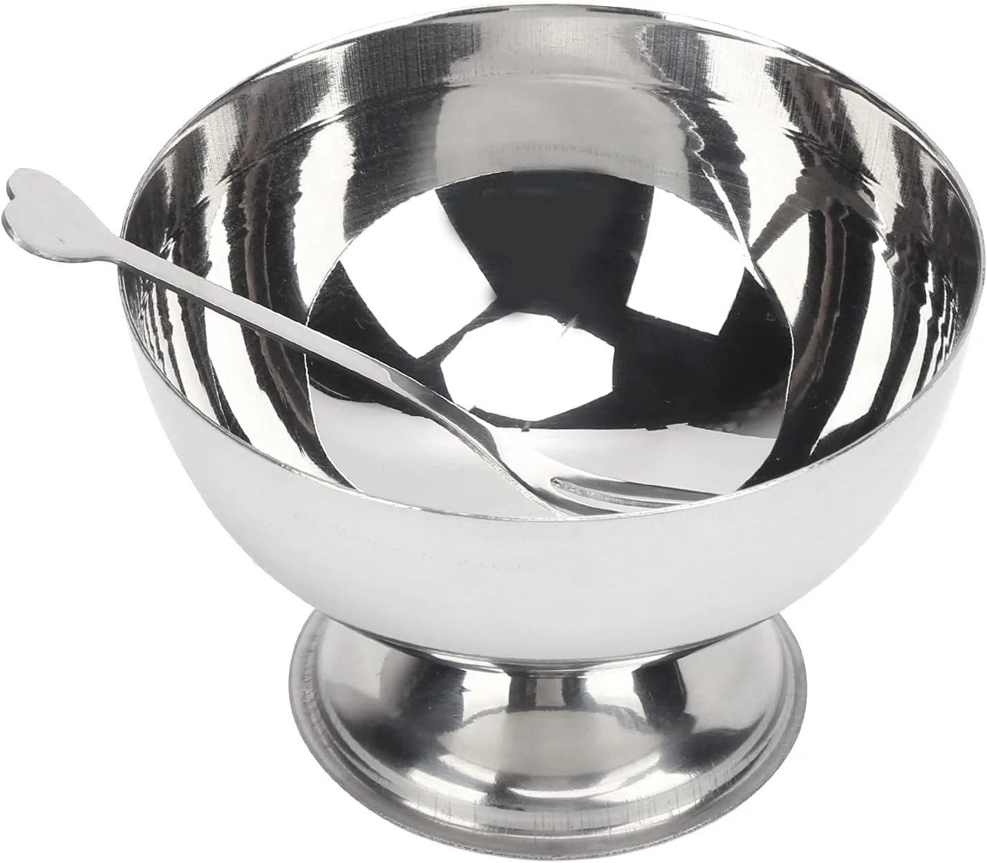 کاسه دسر، مقاوم در برابر افتادن و زنگ زدگی، استیل ضد زنگ متوسط، کاسه های کوچک با چنگال برای دسر، تنقلات و سرو بستنی Wzsydn کاسه دسر، مقاوم در برابر افتادن و زنگ زدگی، استیل ضد زنگ متوسط، کاسه های کوچک با چنگال برای دسر، تنقلات و سرو بستنی Wzsydn