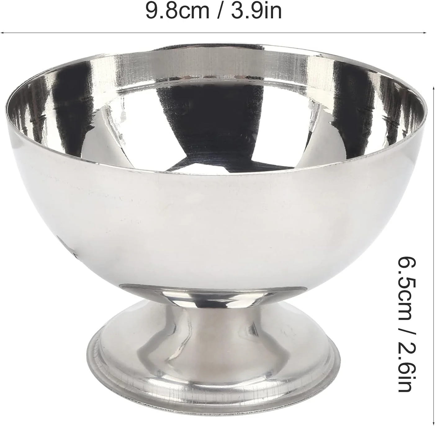 کاسه دسر، مقاوم در برابر افتادن و زنگ زدگی، استیل ضد زنگ متوسط، کاسه های کوچک با چنگال برای دسر، تنقلات و سرو بستنی Wzsydn کاسه دسر، مقاوم در برابر افتادن و زنگ زدگی، استیل ضد زنگ متوسط، کاسه های کوچک با چنگال برای دسر، تنقلات و سرو بستنی Wzsydn