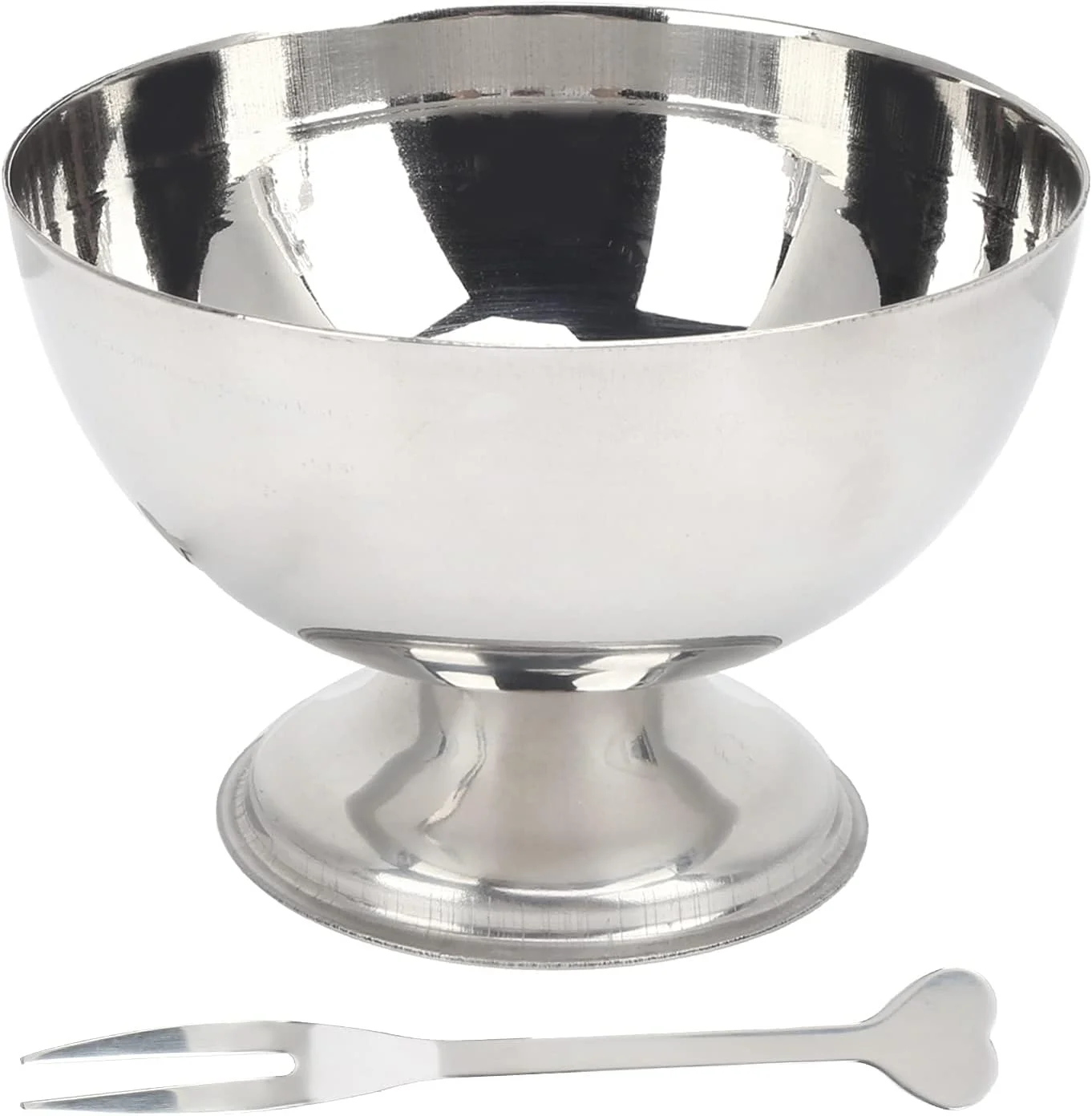 کاسه دسر، مقاوم در برابر افتادن و زنگ زدگی، استیل ضد زنگ متوسط، کاسه های کوچک با چنگال برای دسر، تنقلات و سرو بستنی Wzsydn کاسه دسر، مقاوم در برابر افتادن و زنگ زدگی، استیل ضد زنگ متوسط، کاسه های کوچک با چنگال برای دسر، تنقلات و سرو بستنی Wzsydn