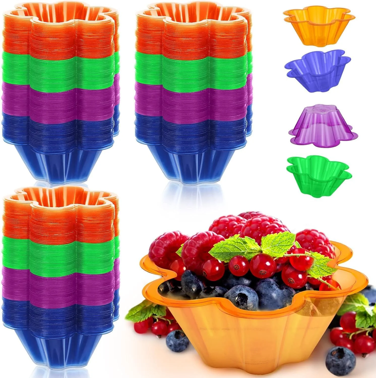 ظروف بستنی پلاستیکی، 200 عدد فنجان دسر 250 میلی لیتری، ظروف یکبار مصرف رنگارنگ به شکل گل برای پودینگ، میوه، ترافل، ظروف تست، برای سرو پیش غذاهای شکلاتی، نمونه برداری در مهمانی (4 رنگ * 50) ظروف بستنی پلاستیکی، 200 عدد فنجان دسر 250 میلی لیتری، ظروف یکبار مصرف رنگارنگ به شکل گل برای پودینگ، میوه، ترافل، ظروف تست، برای سرو پیش غذاهای شکلاتی، نمونه برداری در مهمانی (4 رنگ * 50)