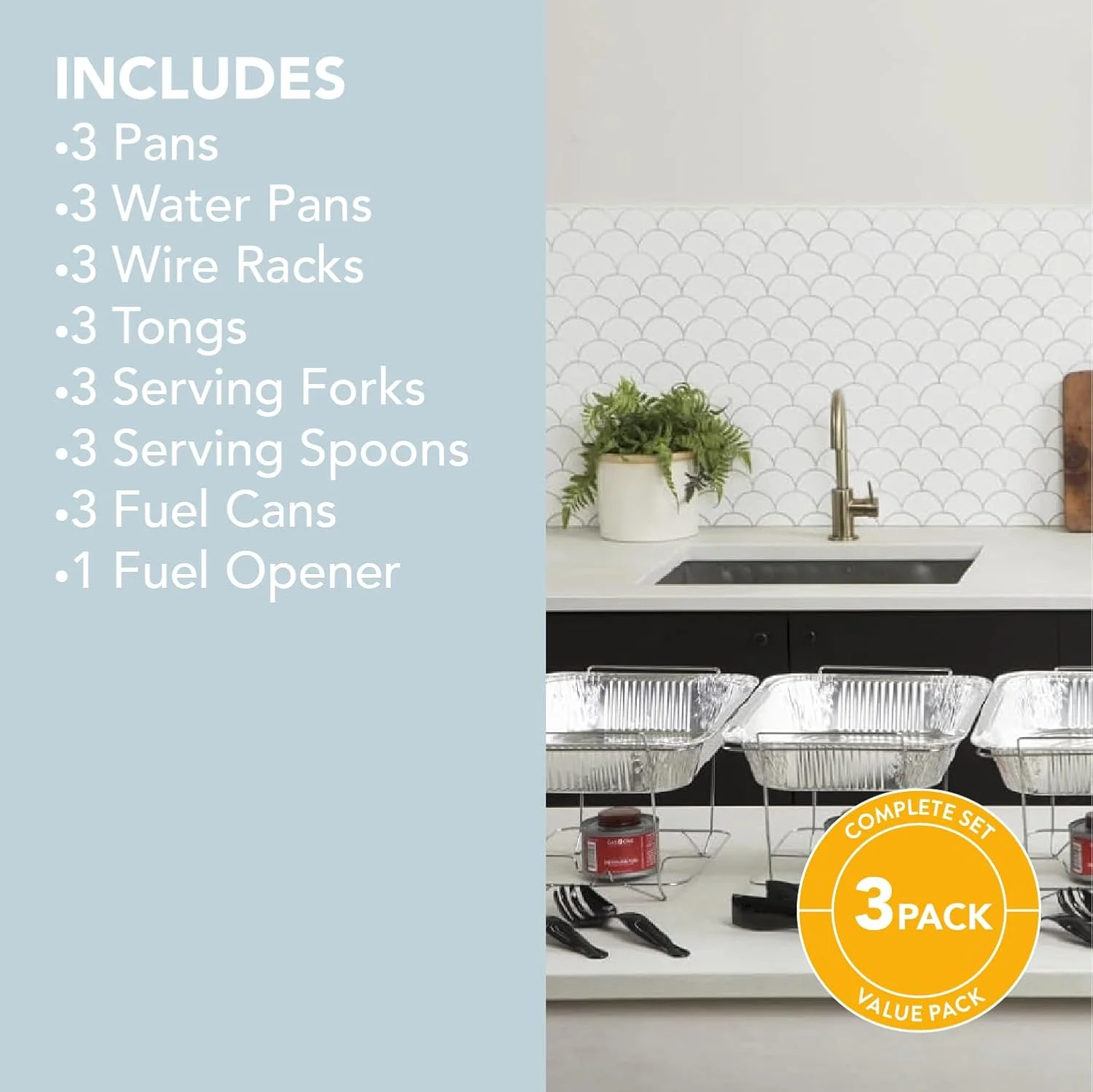 ست گرم نگهدارنده غذا آلفا لیوینگ، مناسب بوفه و مهمانی، شامل ظروف یکبار مصرف، ظروف نیم سایز و سینی گرم کننده (بسته 3 عددی) ست گرم نگهدارنده غذا آلفا لیوینگ، مناسب بوفه و مهمانی، شامل ظروف یکبار مصرف، ظروف نیم سایز و سینی گرم کننده (بسته 3 عددی)