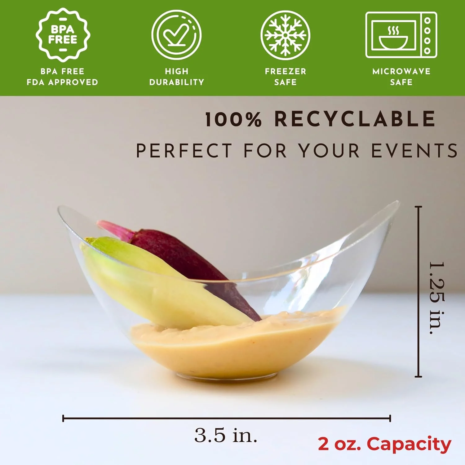 بسته 50 عددی مینی کاسه دسر گلبرگی یکبار مصرف 2 اونسی، فنجان های دسر پلاستیکی شفاف قابل بازیافت برای بستنی و تست، مینی فنجان های پلاستیکی کوچک، فنجان های تست مینی ایده آل برای عروسی ها و مهمانی ها - CMJJ بسته 50 عددی مینی کاسه دسر گلبرگی یکبار مصرف 2 اونسی، فنجان های دسر پلاستیکی شفاف قابل بازیافت برای بستنی و تست، مینی فنجان های پلاستیکی کوچک، فنجان های تست مینی ایده آل برای عروسی ها و مهمانی ها - CMJJ