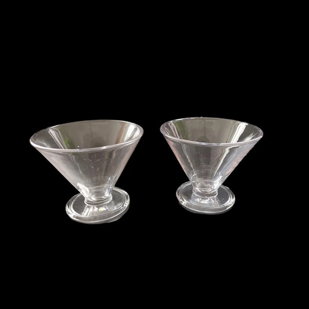 ظروف دسر شیشه ای پایه دار، گیلاس مارتینی بدون پایه، کاسه بستنی خوری مخروطی با پایه سنگین، فنجان شیشه ای پایه دار برای پودینگ، سالاد، میان وعده، میوه، دسر، کوکتل (6 عدد) ظروف دسر شیشه ای پایه دار، گیلاس مارتینی بدون پایه، کاسه بستنی خوری مخروطی با پایه سنگین، فنجان شیشه ای پایه دار برای پودینگ، سالاد، میان وعده، میوه، دسر، کوکتل (6 عدد)