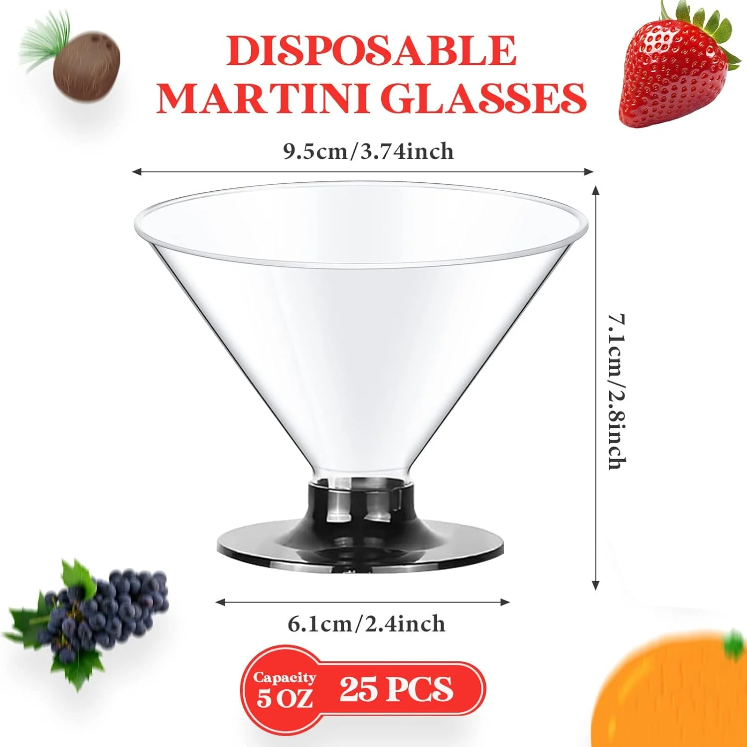 25 عدد لیوان پلاستیکی یکبار مصرف، فنجان دسر 150 میلی لیتری به همراه 100 عدد چوب بامبو، کاسه دسر چند منظوره سازگار با محیط زیست برای بستنی، کیک، پارفه، ژله، مهمانی و پذیرایی