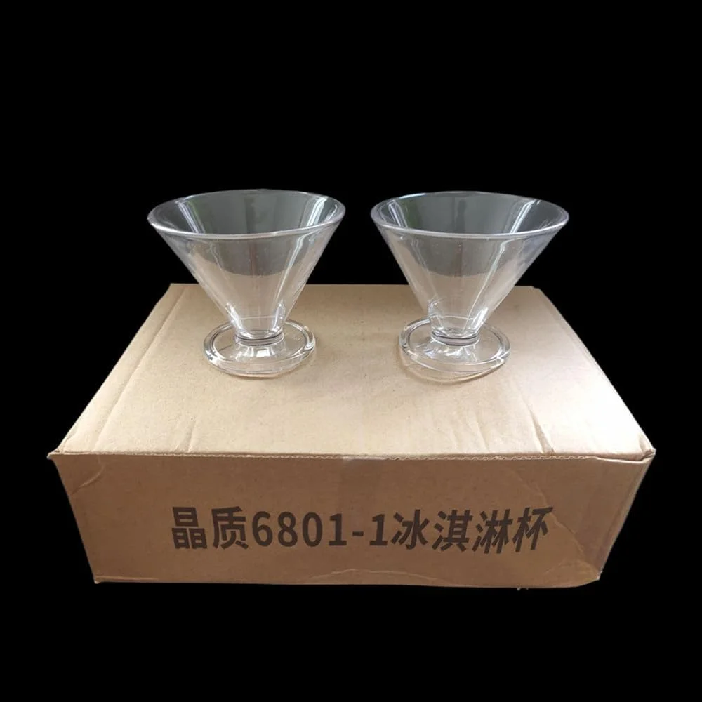 ظروف دسر شیشه ای پایه دار، گیلاس مارتینی بدون پایه، کاسه بستنی خوری مخروطی با پایه سنگین، فنجان شیشه ای پایه دار برای پودینگ، سالاد، میان وعده، میوه، دسر، کوکتل (6 عدد) ظروف دسر شیشه ای پایه دار، گیلاس مارتینی بدون پایه، کاسه بستنی خوری مخروطی با پایه سنگین، فنجان شیشه ای پایه دار برای پودینگ، سالاد، میان وعده، میوه، دسر، کوکتل (6 عدد)