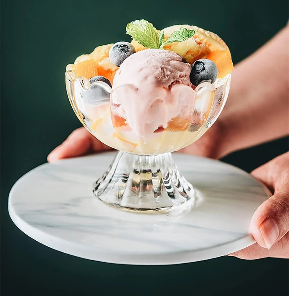 ظروف دسر شیشه ای با قاشق، فنجان های دسر پایه دار 150 میلی لیتری، فنجان های بستنی شیشه ای برای دسر، بستنی، سالاد، کوکتل، چاشنی و ترایفل، ست 6 عددی ظروف دسر شیشه ای با قاشق، فنجان های دسر پایه دار 150 میلی لیتری، فنجان های بستنی شیشه ای برای دسر، بستنی، سالاد، کوکتل، چاشنی و ترایفل، ست 6 عددی