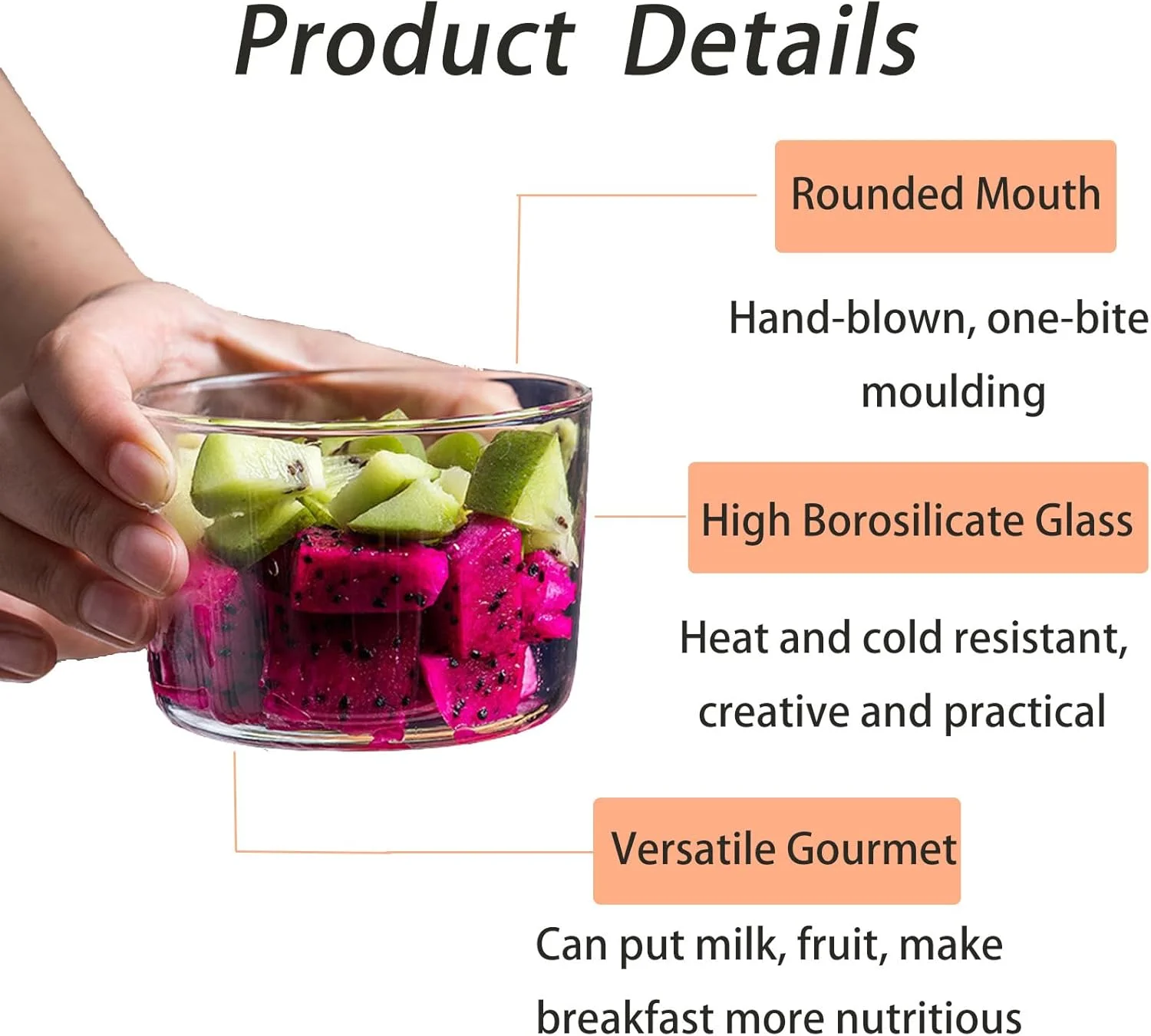 ست 4 عددی کاسه شیشه ای سالاد، کاسه دسر، ورین تیرامیسو، ورین شیشه ای، کاسه دسر، جام بستنی، فنجان دسر شفاف، پودینگ گرد، کاسه های سرو چند منظوره
