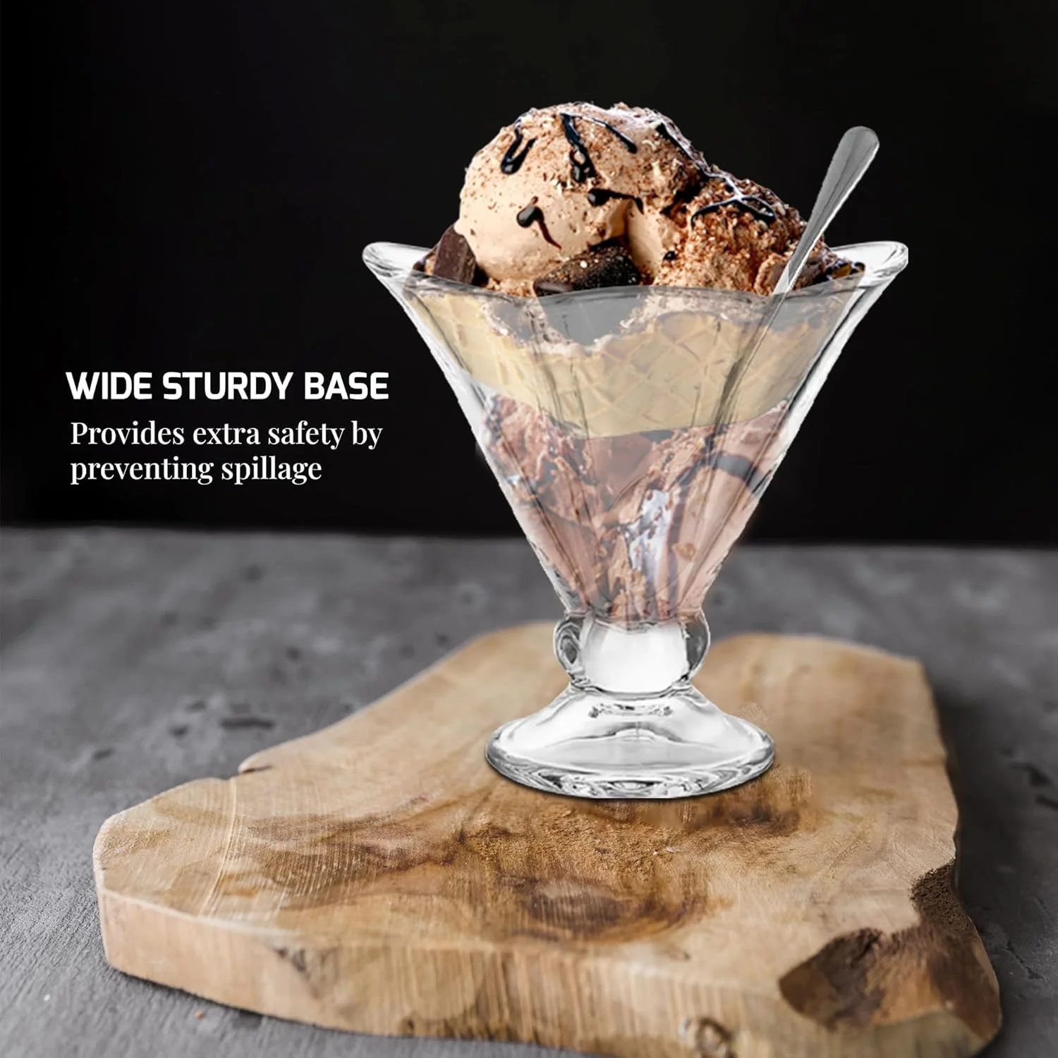 ظروف دسر شیشه ای با قاشق، فنجان های بستنی پایه دار 170 گرمی برای بستنی، میوه، سالاد، کوکتل، میان وعده یا ترایفل، کاسه سرو ایده آل برای مهمانی های تعطیلات، شفاف 4 عدد ظروف دسر شیشه ای با قاشق، فنجان های بستنی پایه دار 170 گرمی برای بستنی، میوه، سالاد، کوکتل، میان وعده یا ترایفل، کاسه سرو ایده آل برای مهمانی های تعطیلات، شفاف 4 عدد