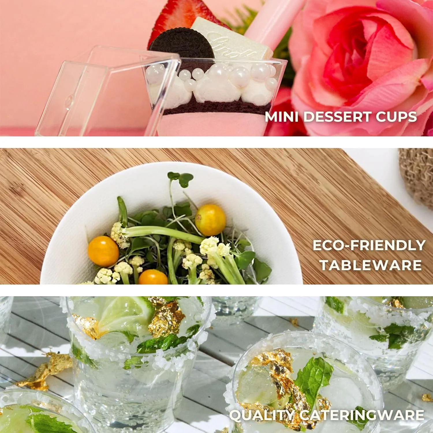 بسته 50 عددی مینی کاسه دسر گلبرگی یکبار مصرف 2 اونسی، فنجان های دسر پلاستیکی شفاف قابل بازیافت برای بستنی و تست، مینی فنجان های پلاستیکی کوچک، فنجان های تست مینی ایده آل برای عروسی ها و مهمانی ها - CMJJ بسته 50 عددی مینی کاسه دسر گلبرگی یکبار مصرف 2 اونسی، فنجان های دسر پلاستیکی شفاف قابل بازیافت برای بستنی و تست، مینی فنجان های پلاستیکی کوچک، فنجان های تست مینی ایده آل برای عروسی ها و مهمانی ها - CMJJ