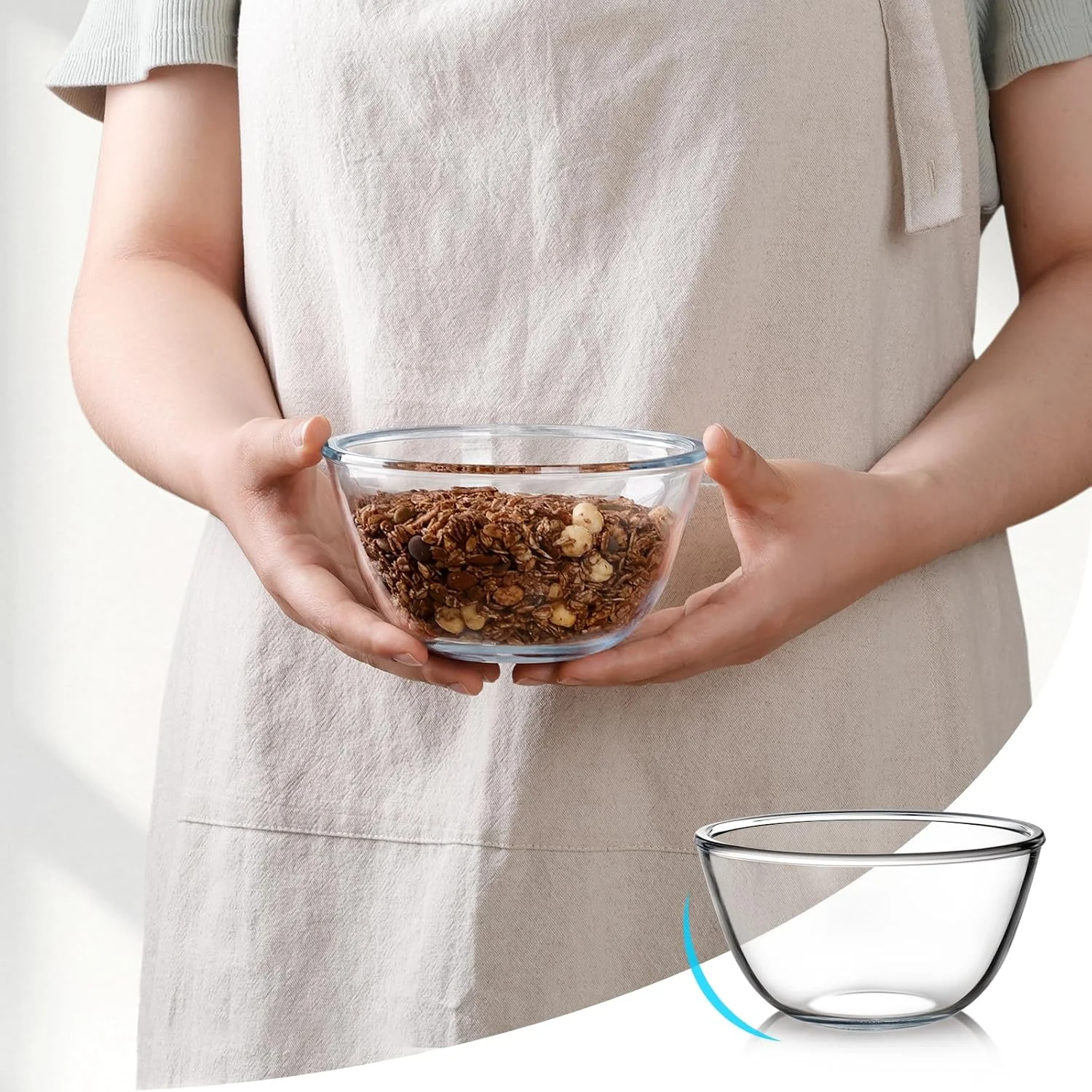 مجموعه 6 کاسه شیشه ای نوتری آپس 750 میلی لیتر، کاسه سالاد شیشه ای، کاسه دسر شیشه ای، کاسه پیش غذا شیشه ای (مجموعه 6 عددی 0.75 لیتری) مجموعه 6 کاسه شیشه ای نوتری آپس 750 میلی لیتر، کاسه سالاد شیشه ای، کاسه دسر شیشه ای، کاسه پیش غذا شیشه ای (مجموعه 6 عددی 0.75 لیتری)