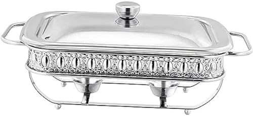 گرمکن غذا مستطیلی استیل 1.5 لیتری مناسب بوفه، پذیرایی، مهمانی ها، عروسی ها و تولدها، با قابلیت نگهداری آسان و صرفه جویی در فضا، نقره ای، نقره ای گرمکن غذا مستطیلی استیل 1.5 لیتری مناسب بوفه، پذیرایی، مهمانی ها، عروسی ها و تولدها، با قابلیت نگهداری آسان و صرفه جویی در فضا، نقره ای، نقره ای