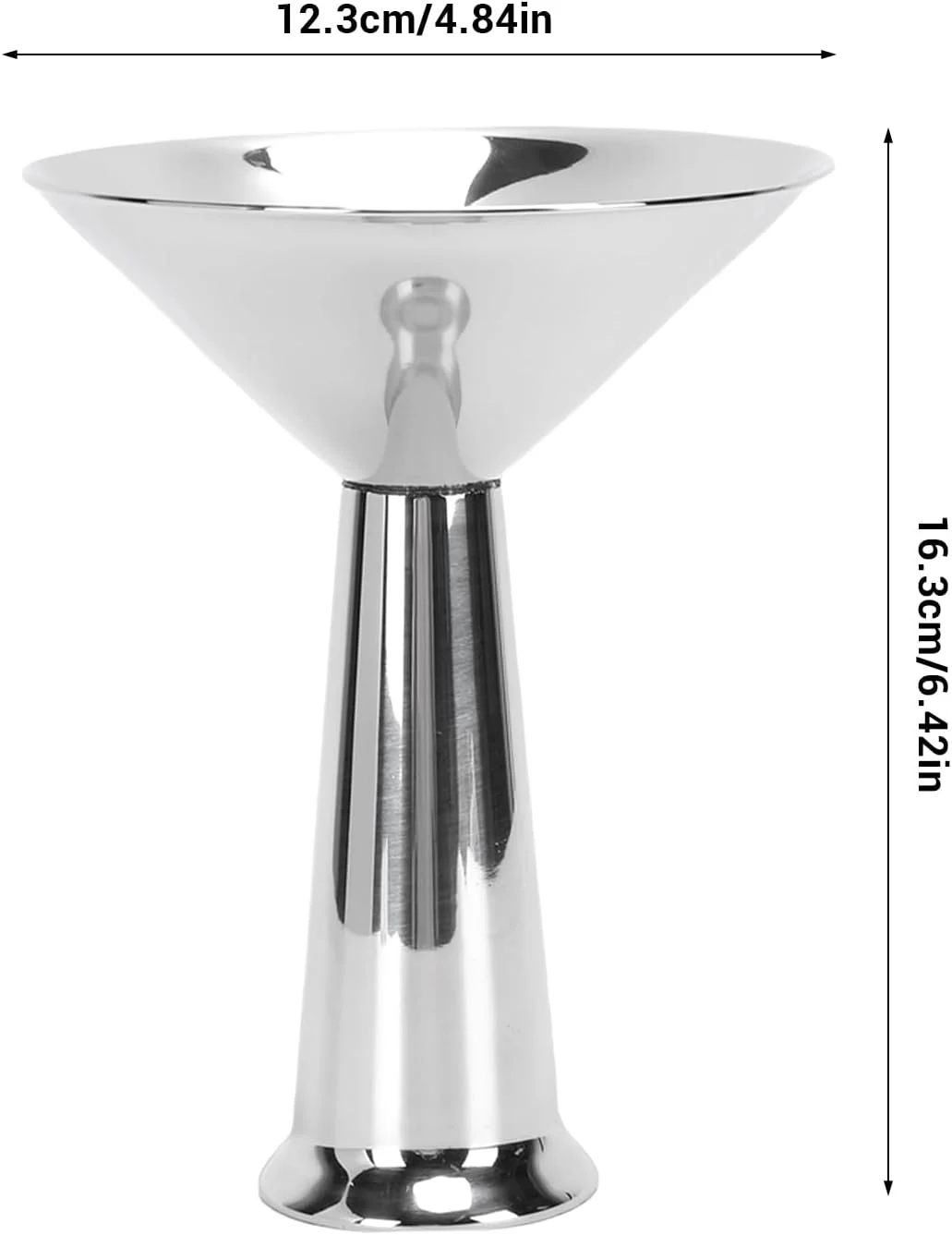 جام بستنی Depisuta، جام دسر استیل ضد زنگ پایه دار، جام های ماست، تنقلات و آبنبات برای سالاد، میوه، پودینگ، تزئینات جشن تولد و کریسمس (مخروطی) جام بستنی Depisuta، جام دسر استیل ضد زنگ پایه دار، جام های ماست، تنقلات و آبنبات برای سالاد، میوه، پودینگ، تزئینات جشن تولد و کریسمس (مخروطی)