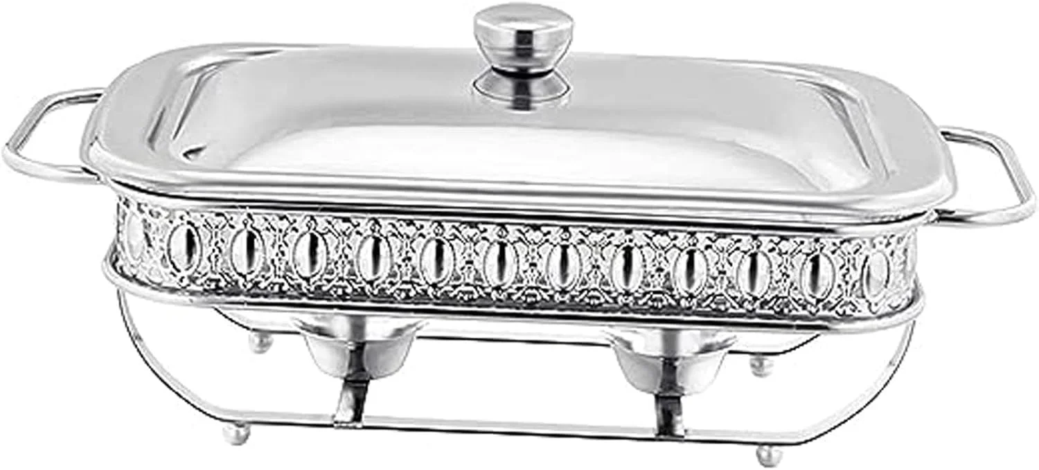 گرمکن غذا مستطیلی استیل 1.5 لیتری مناسب بوفه، پذیرایی، مهمانی ها، عروسی ها و تولدها، با قابلیت نگهداری آسان و صرفه جویی در فضا، نقره ای، نقره ای گرمکن غذا مستطیلی استیل 1.5 لیتری مناسب بوفه، پذیرایی، مهمانی ها، عروسی ها و تولدها، با قابلیت نگهداری آسان و صرفه جویی در فضا، نقره ای، نقره ای