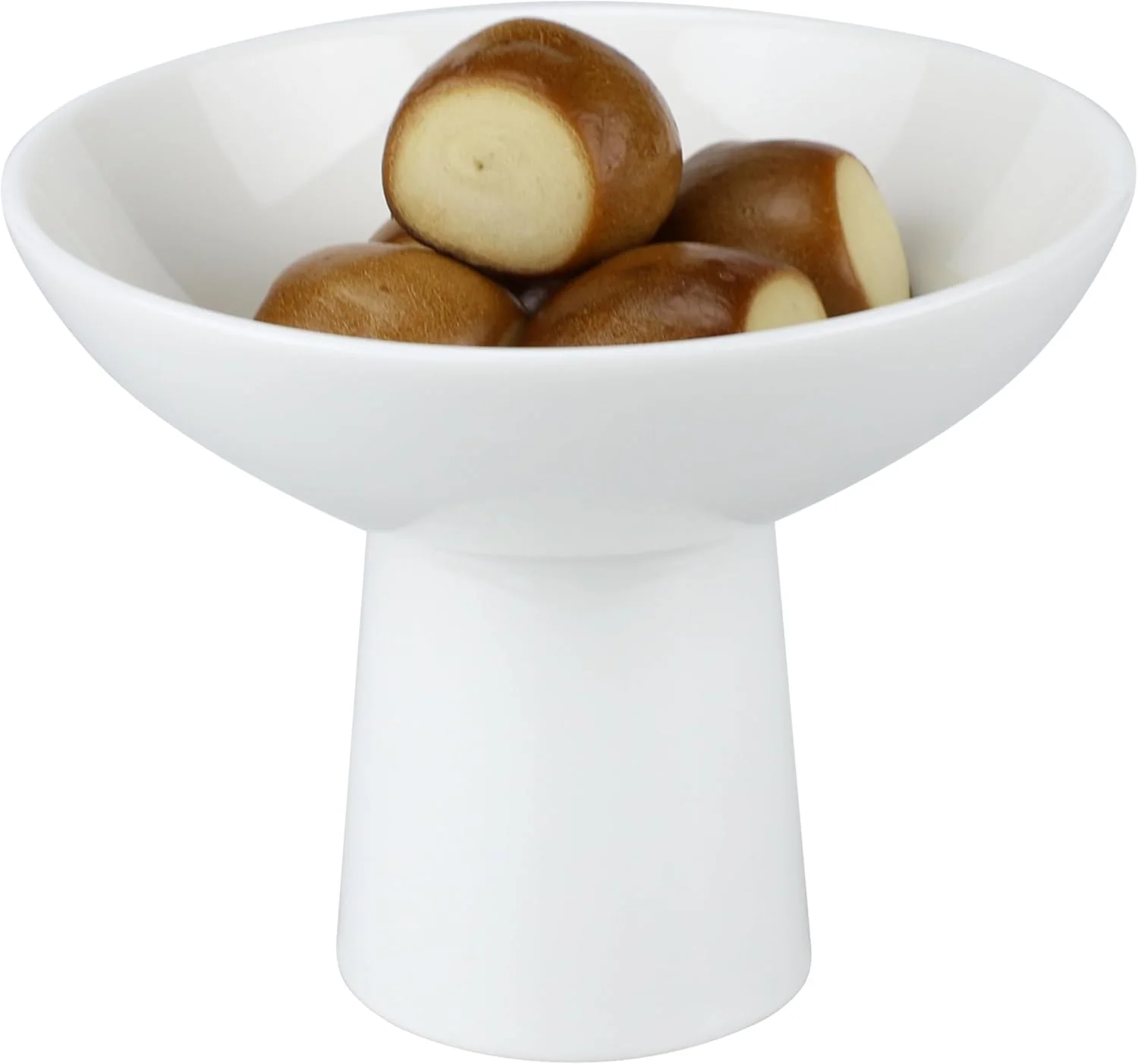 کاسه دسر سرامیکی EIKS برای سرو و نمایش بستنی، میوه، پودینگ، ترایفل، آجیل و تنقلات کوچک (پایه بلند)